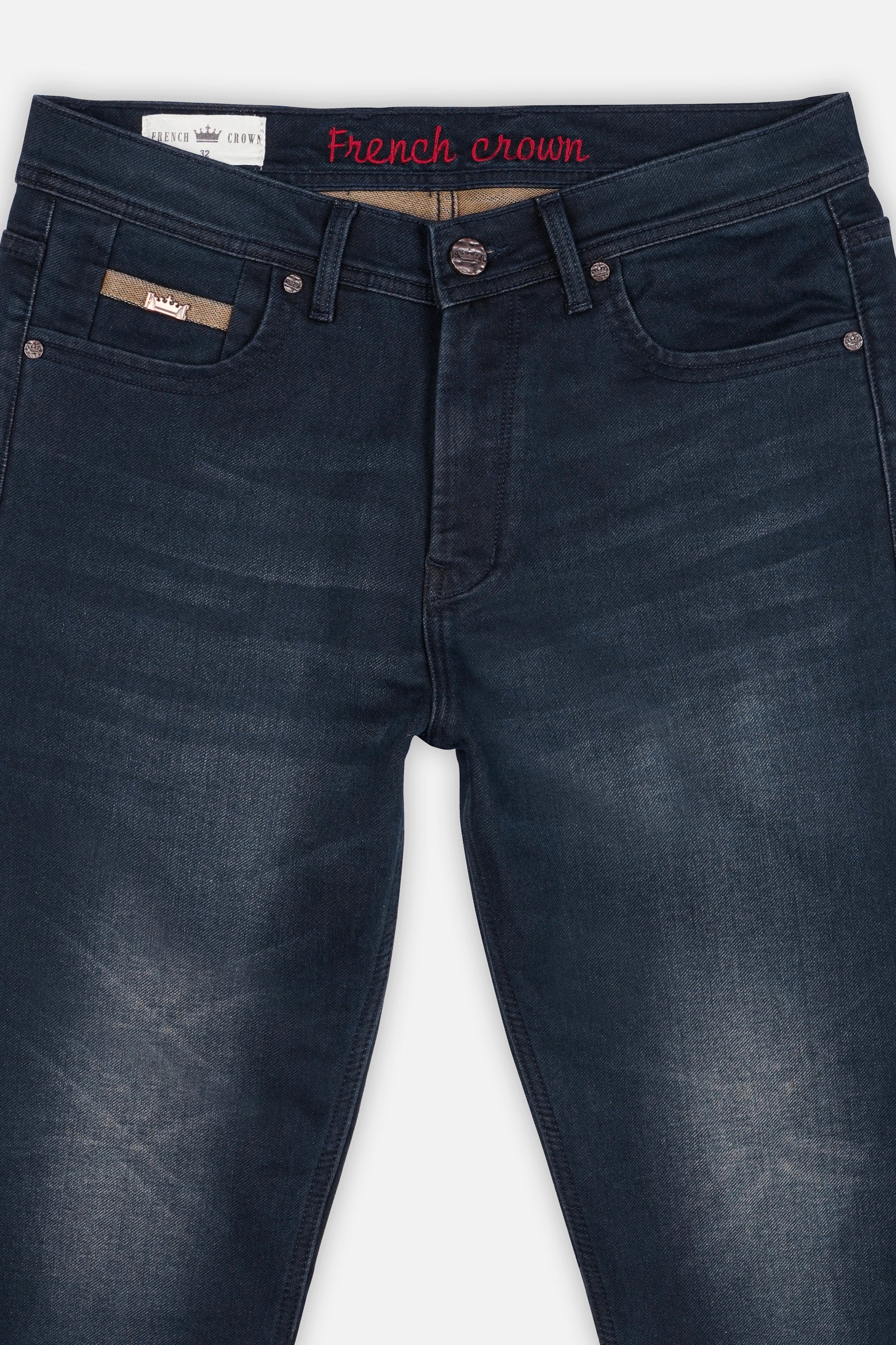 Gunmetal Blue Stone Wash Denim