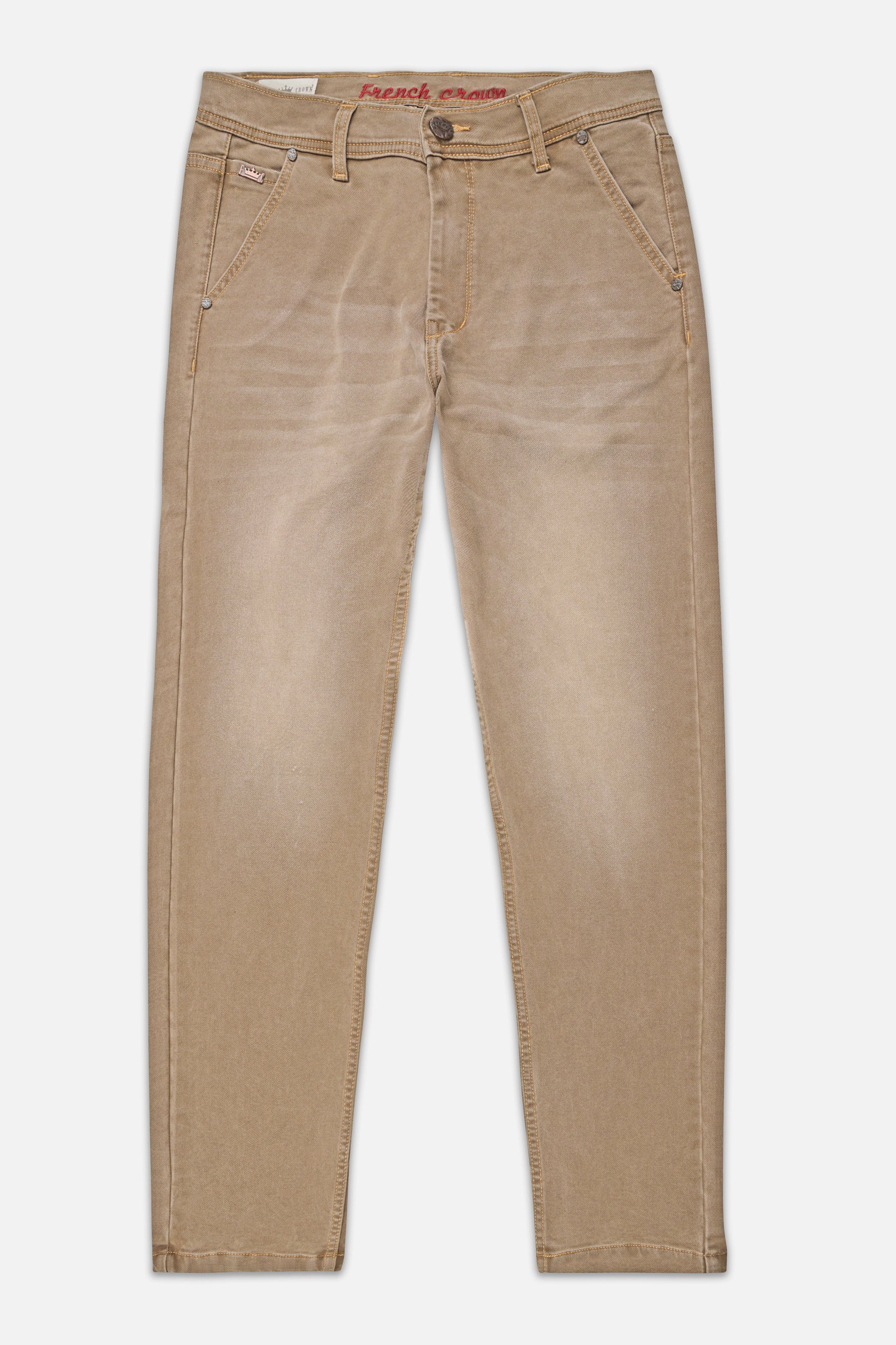 Cinereous Brown Stone Wash Denim