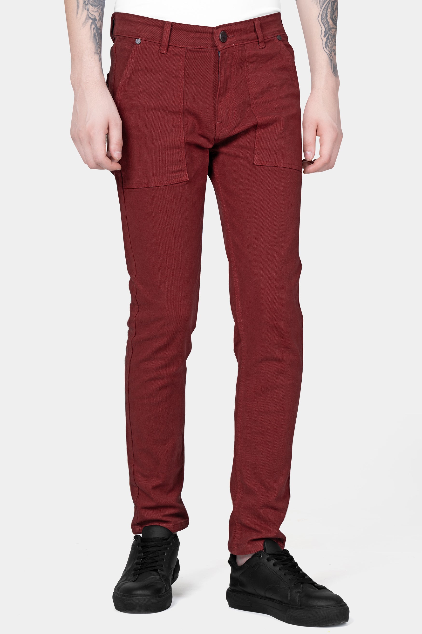 Moccaccino Red Rinse Wash Denim