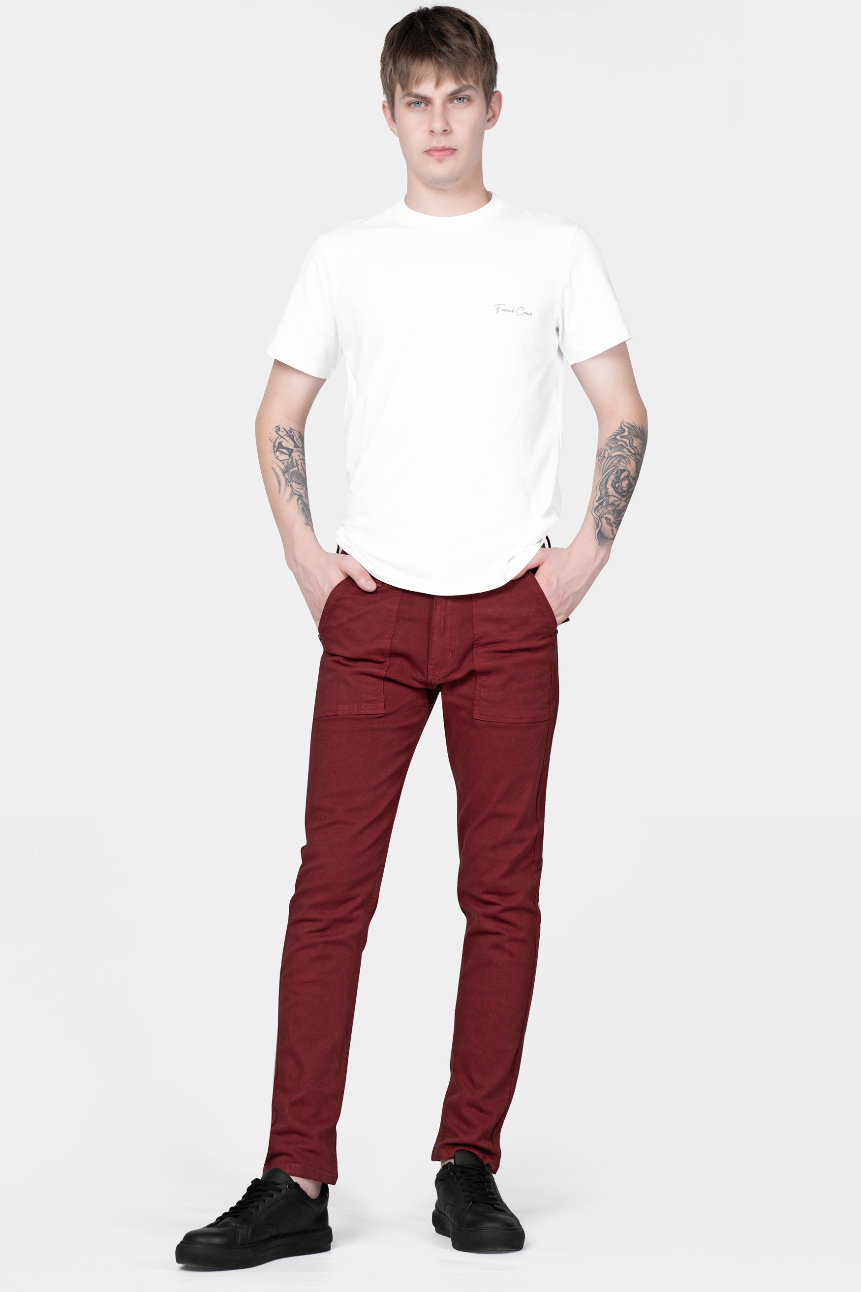 Moccaccino Red Rinse Wash Denim