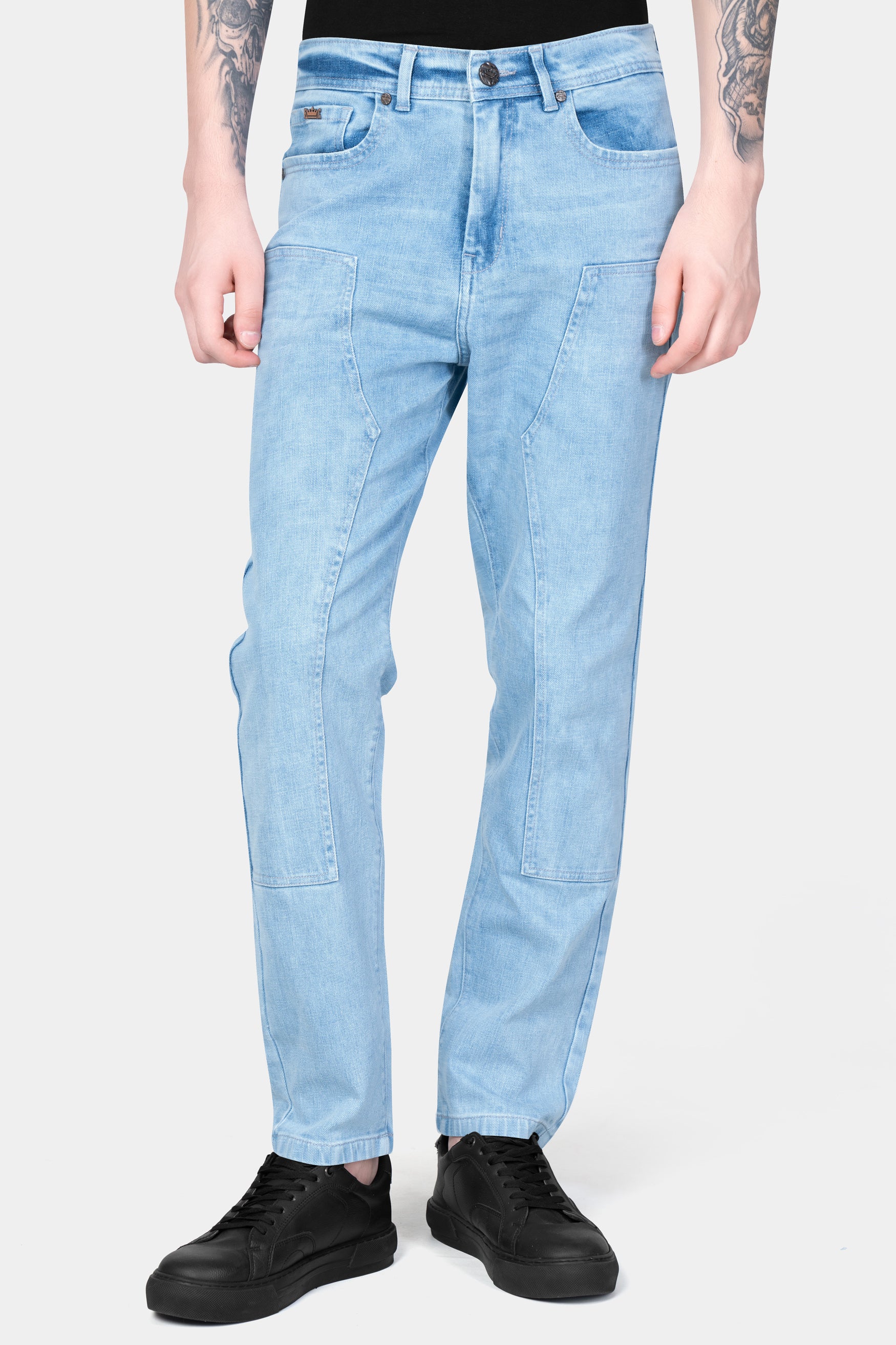 Carolina Blue Stone Wash Designer Denim
