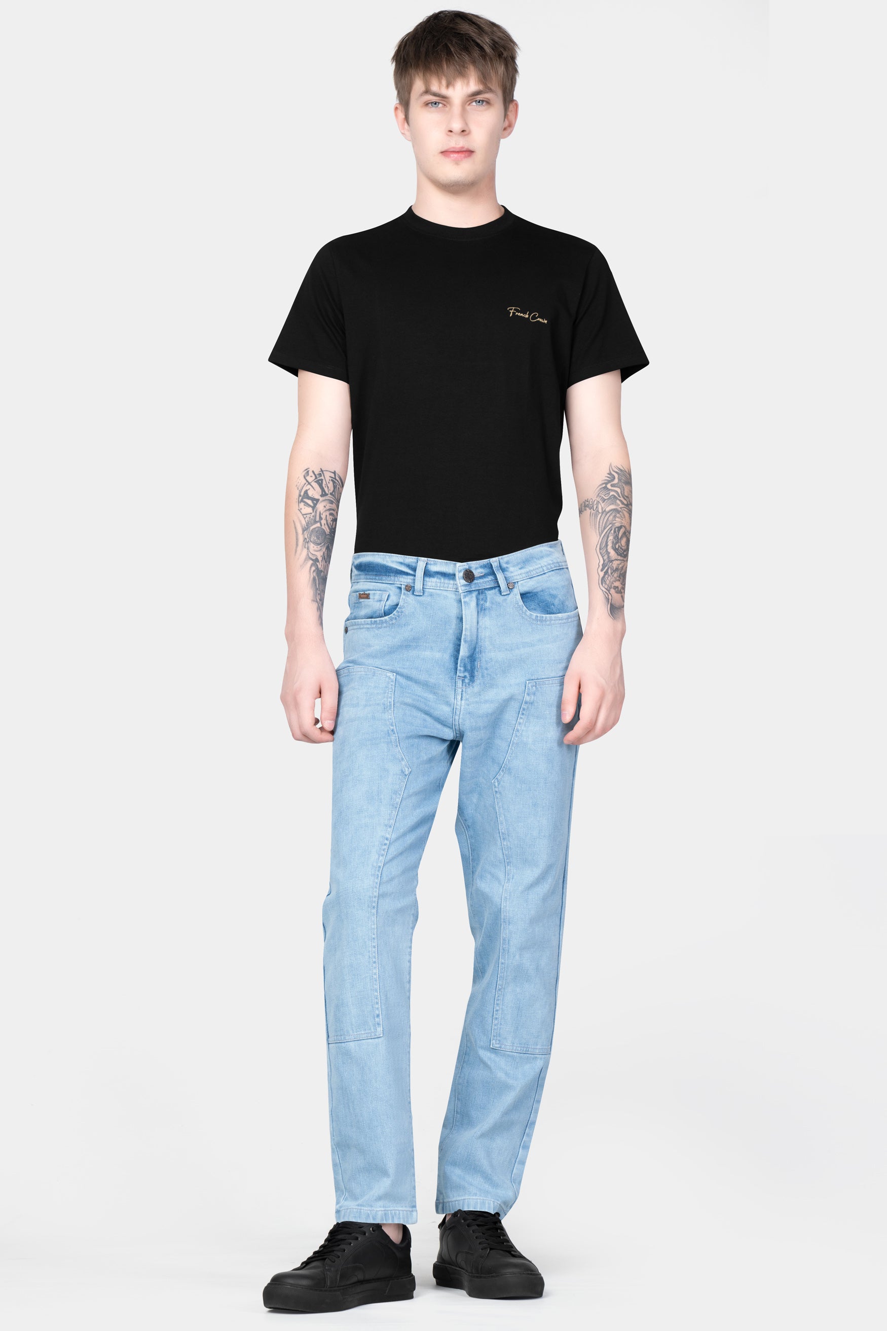 Carolina Blue Stone Wash Designer Denim