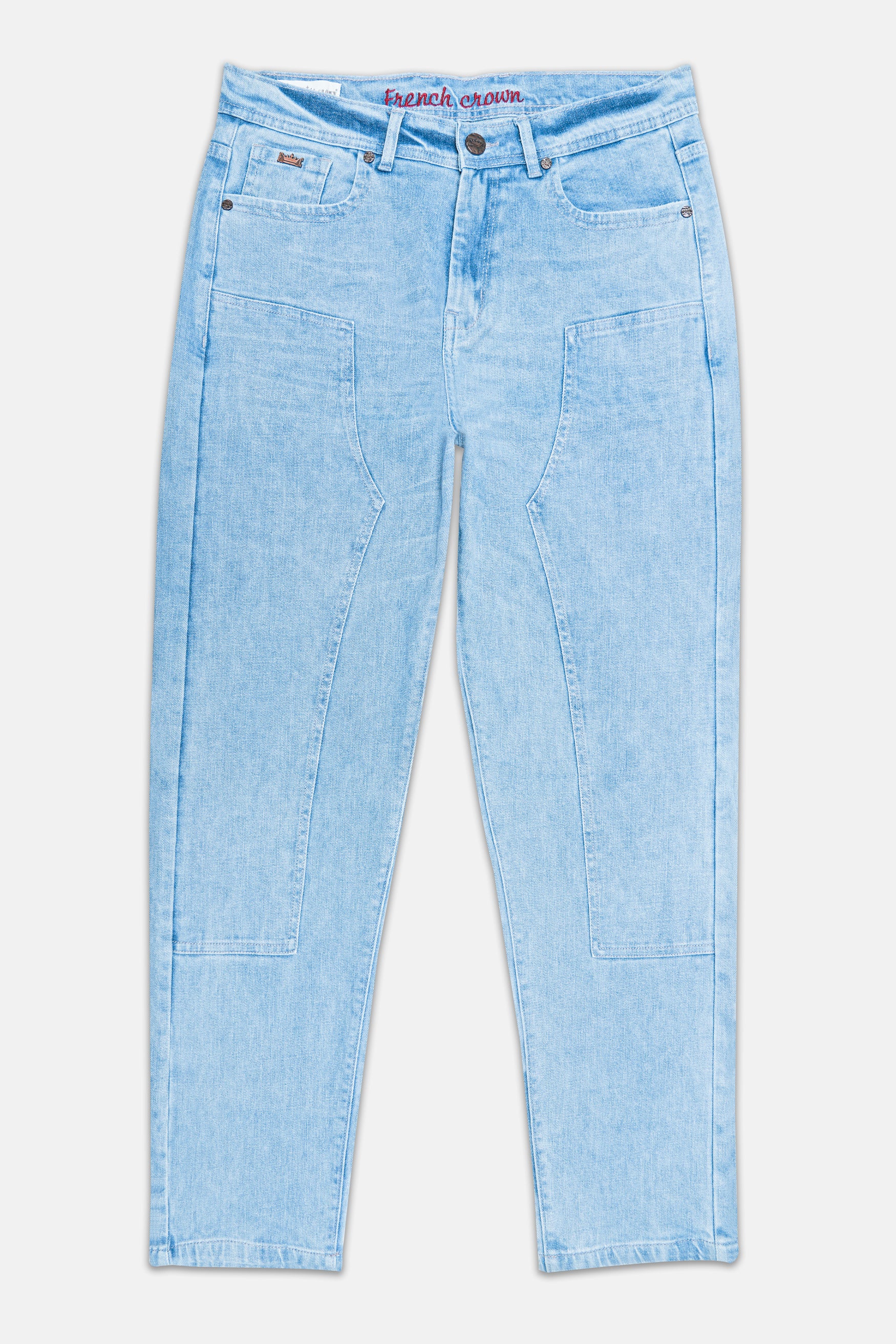 Carolina Blue Stone Wash Designer Denim