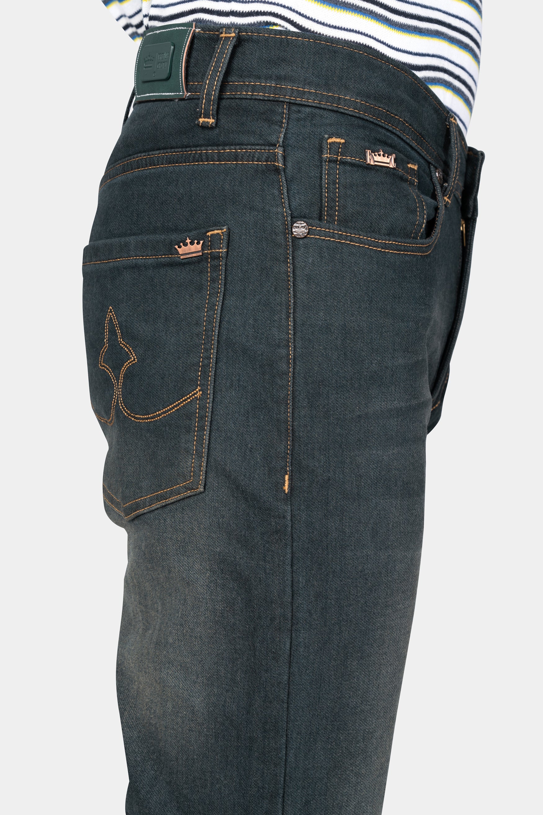 Iridium Gray Stone Wash Denim
