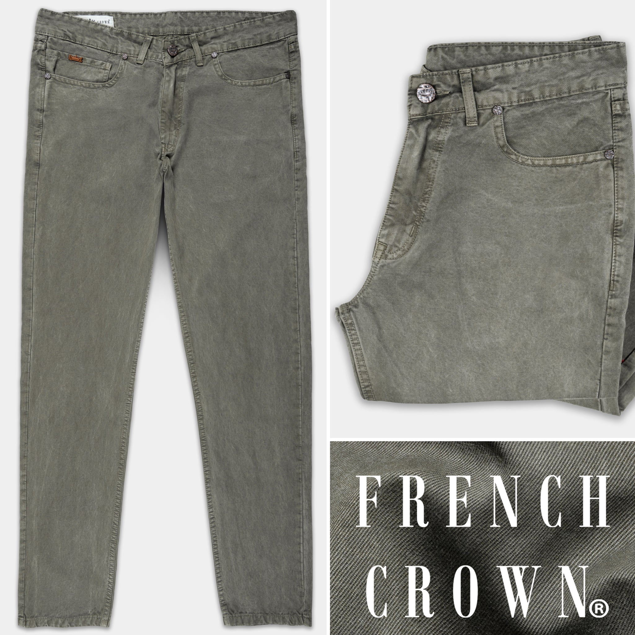 Ironside Gray Rinse Slim Fit MidRise Clean Look Denim Jeans