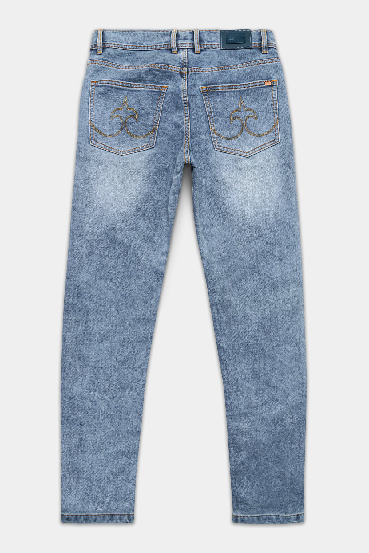 Mountain Blue Stone Wash Stretchable Denim