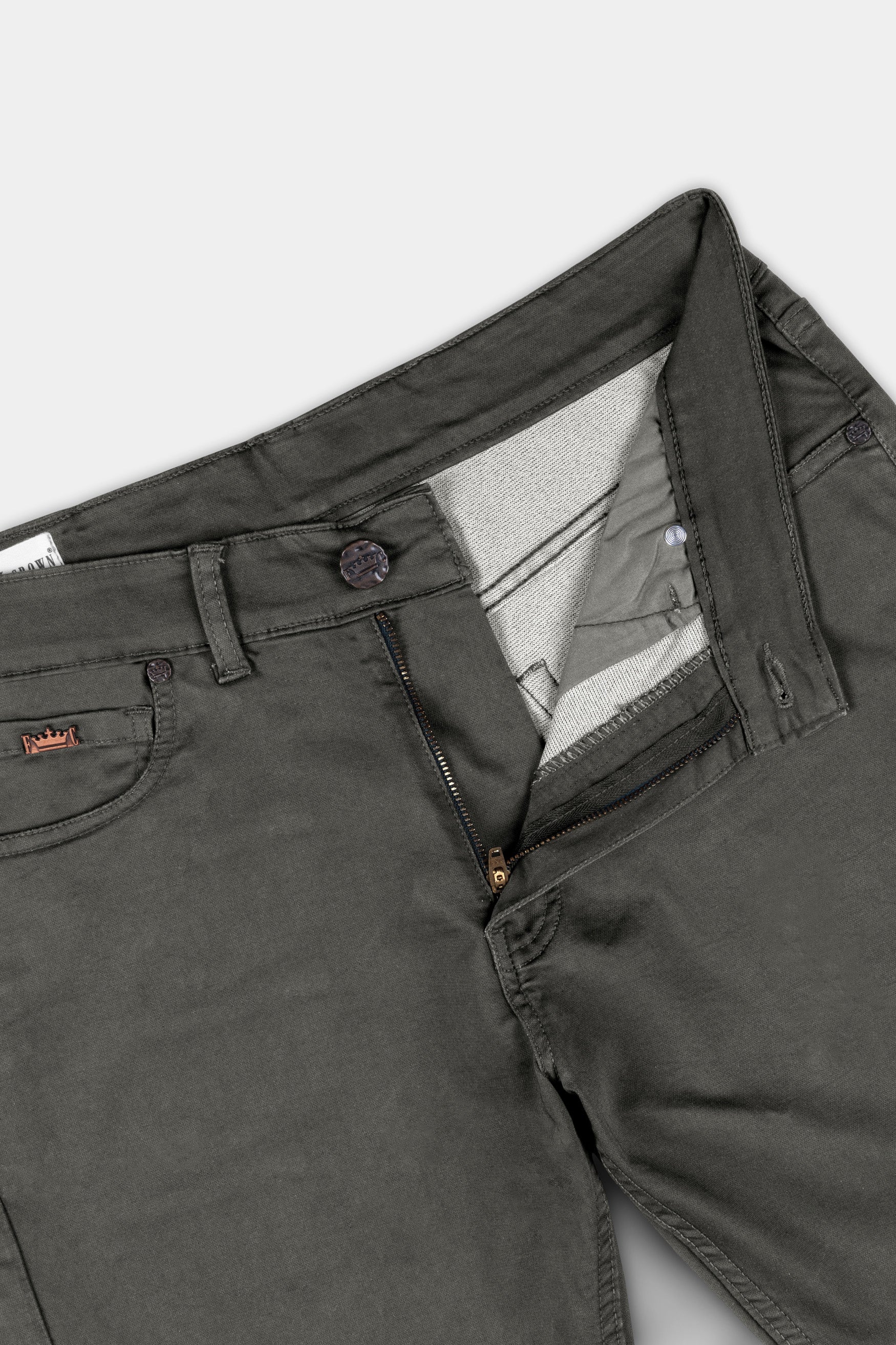 Tundora Gray Clean Look Stretchable Lightweight Denim