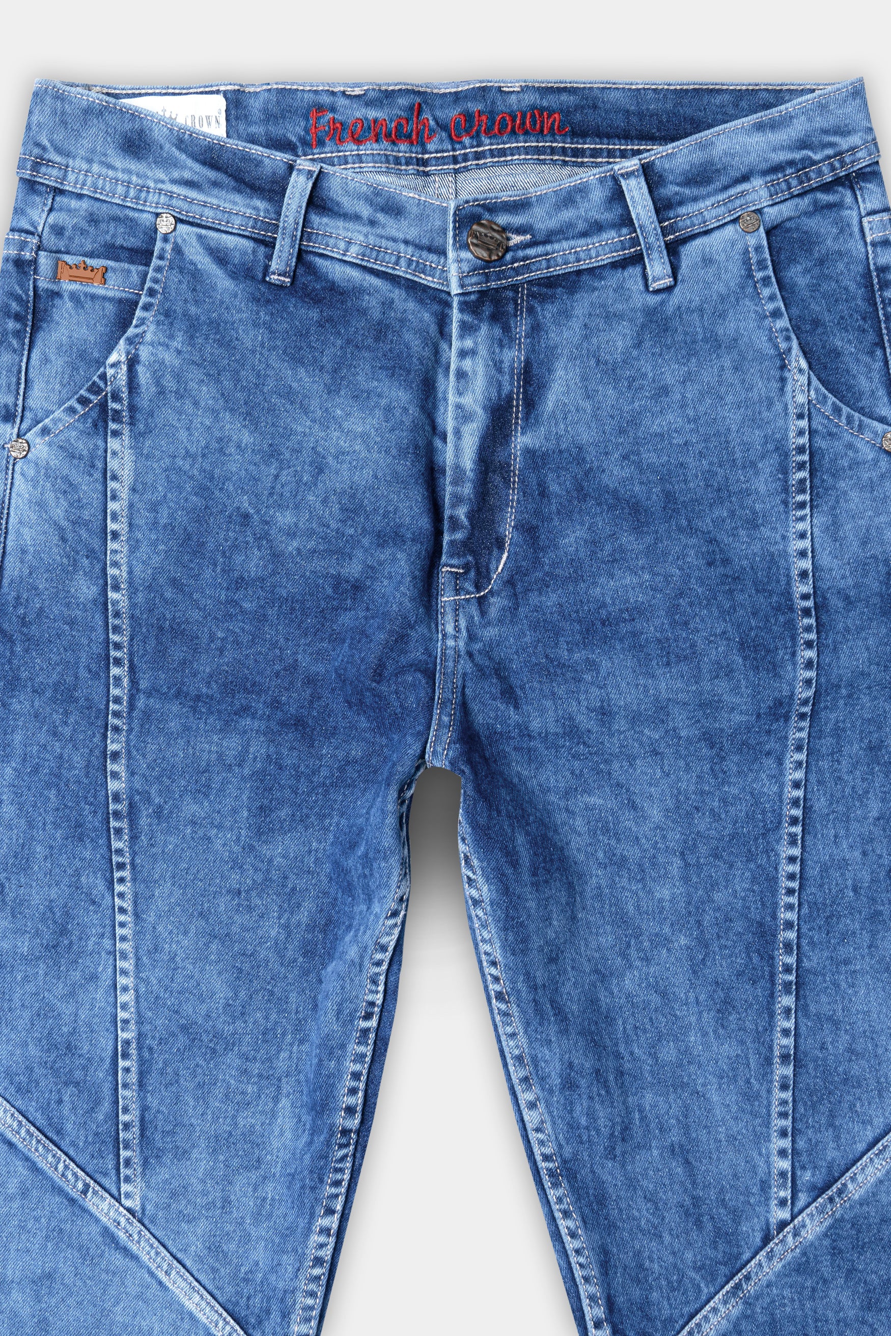 Chathams Blue Stretchable Designer Denim