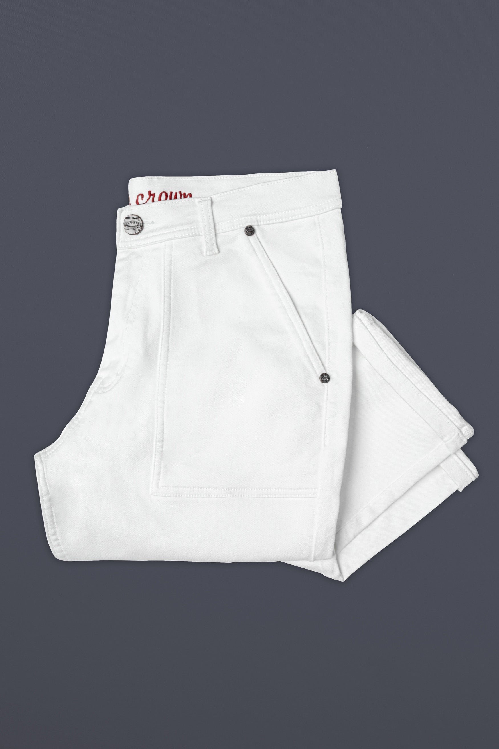 Bright White Clean Look Stretchable Denim