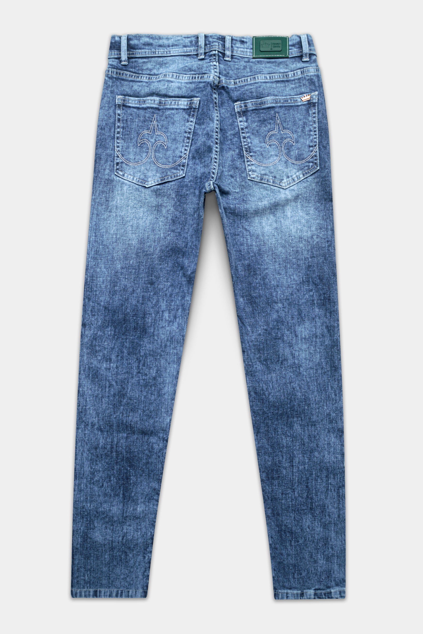 Wild Blue Stone Wash Stretchable Denim