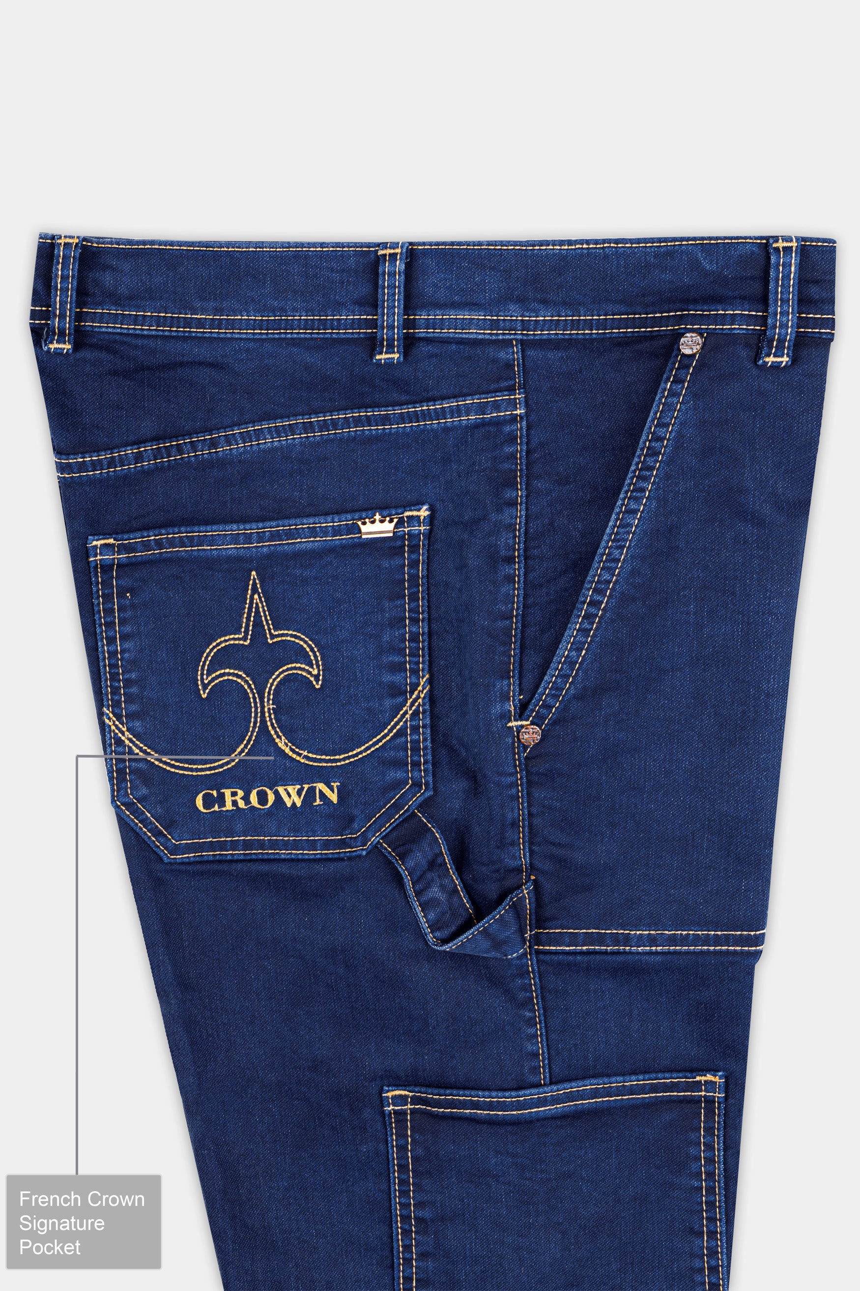 Cello Blue Rinse washed Cargo Denim