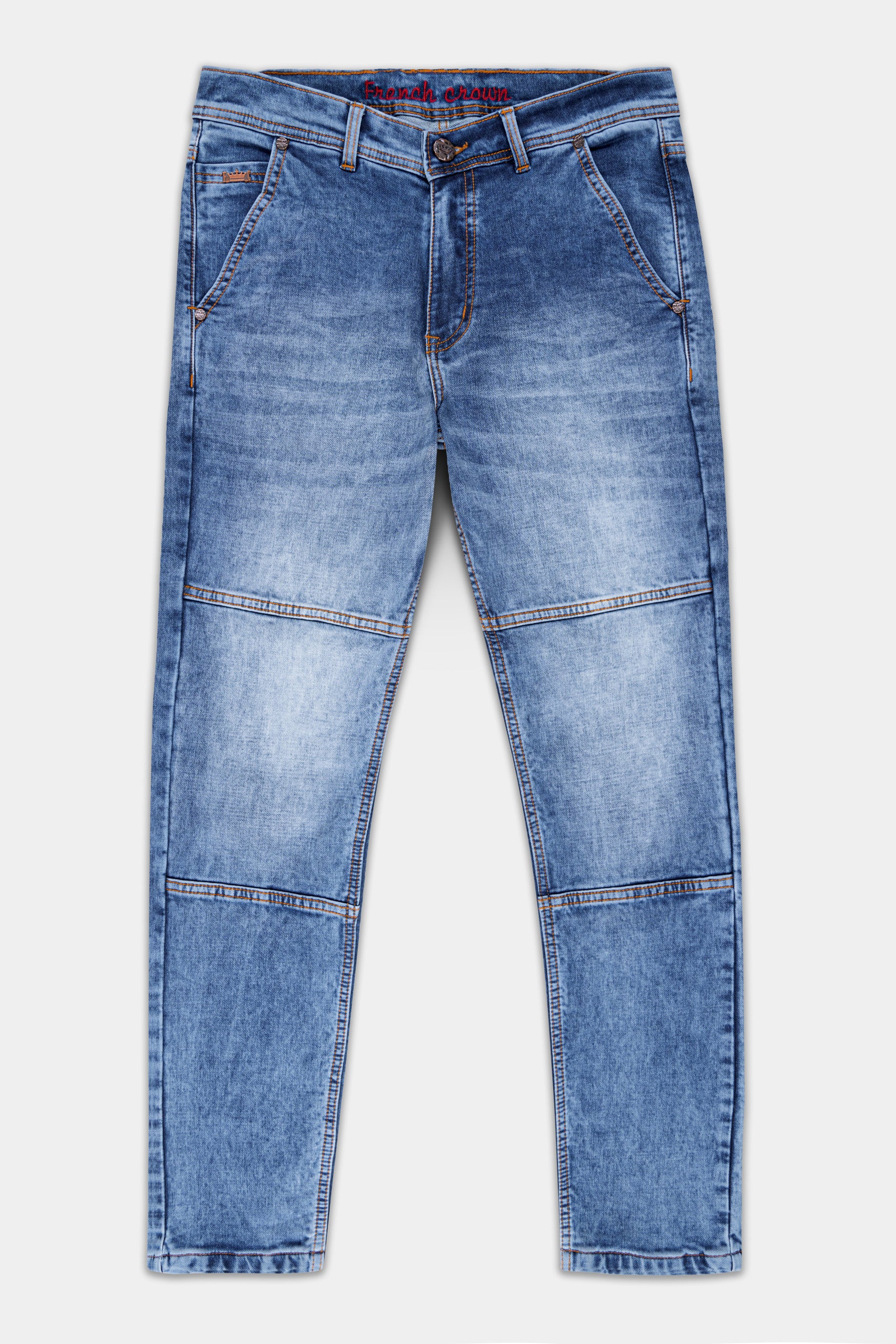 Wild Blue Whiskering Wash Denim