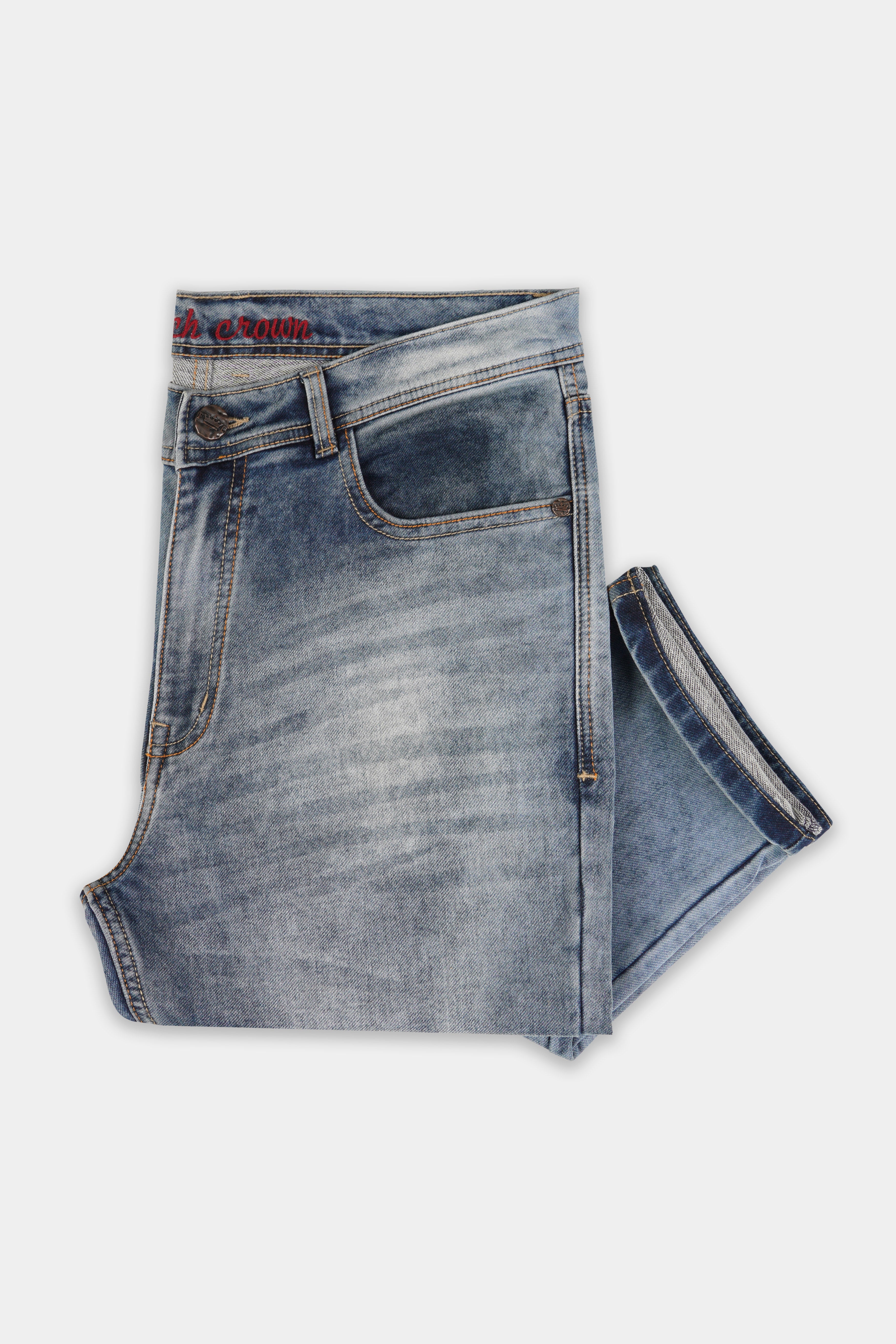 Steel Gray Mildly Distracted Stretchable Denim