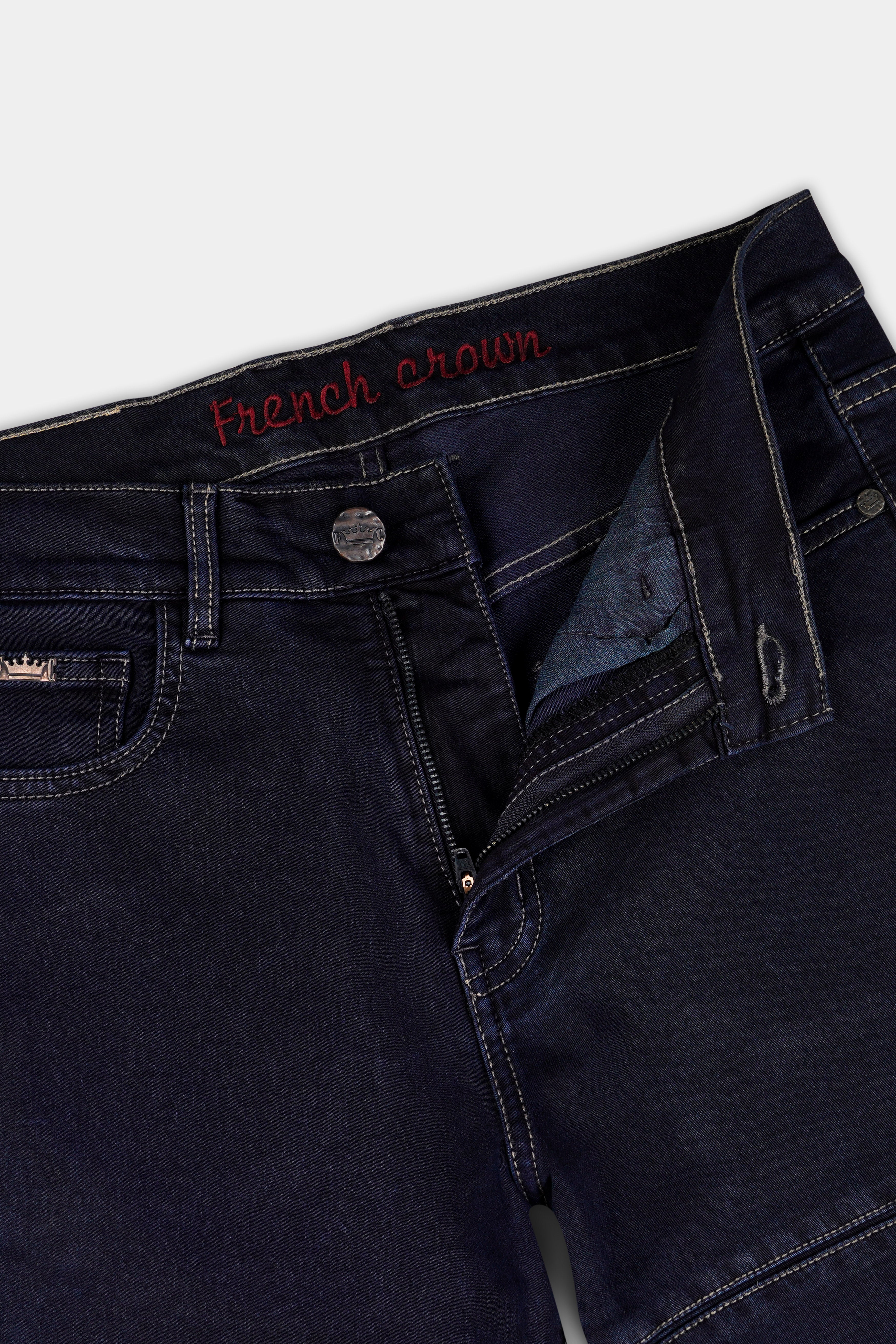 Vulcan Blue Rinse Wash Designer Denim