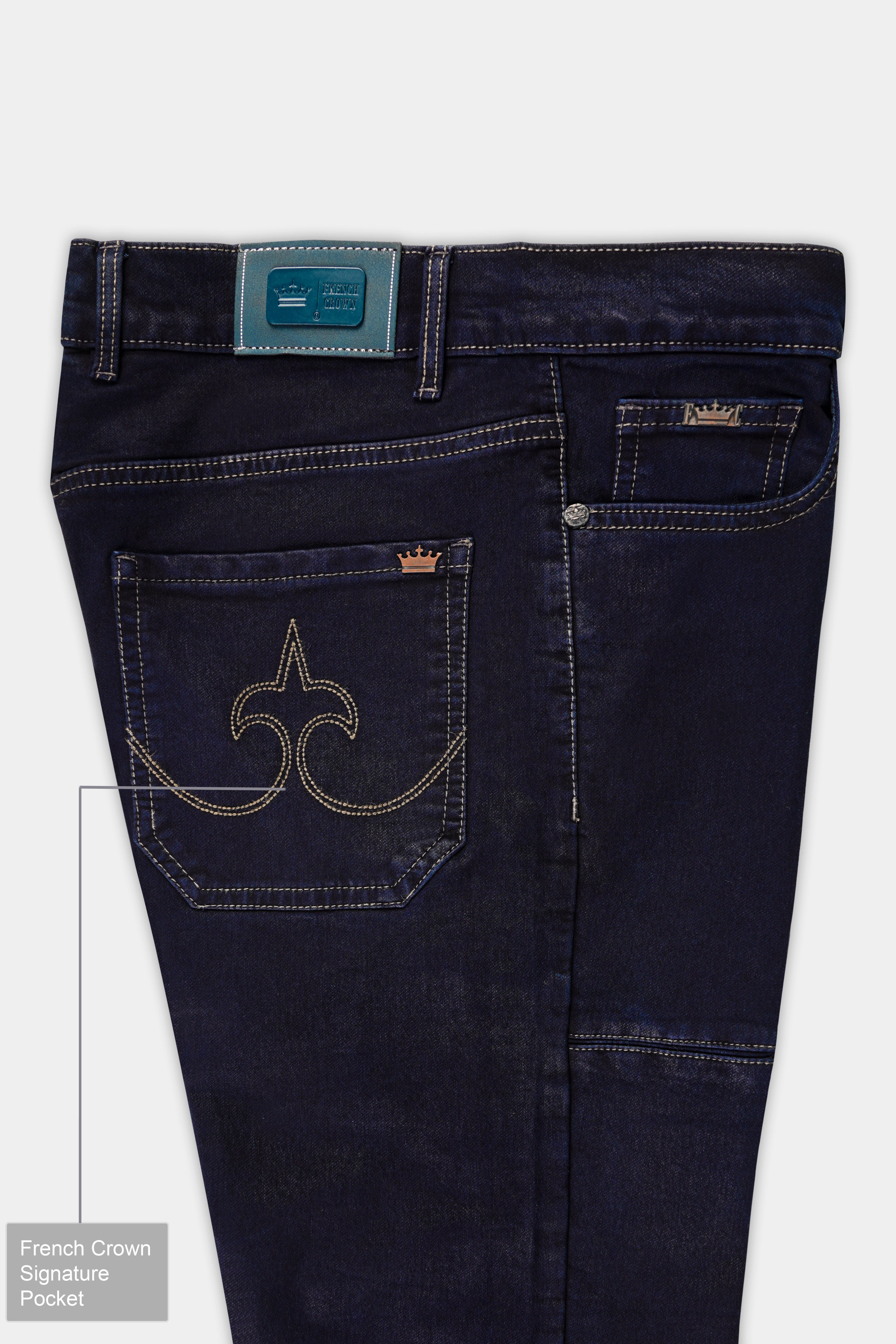 Vulcan Blue Rinse Wash Designer Denim