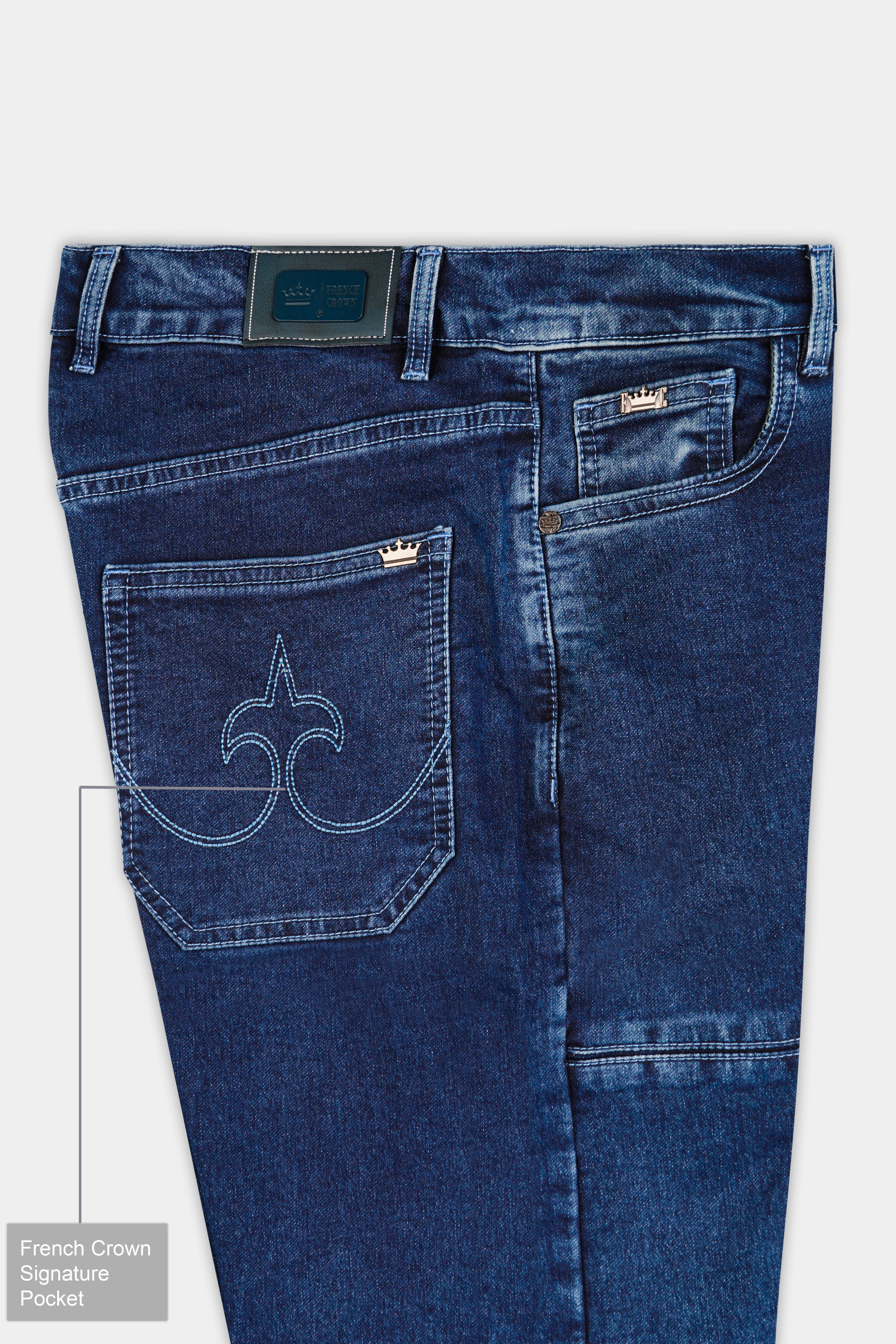 Downriver Blue Rinse Washed Designer Denim