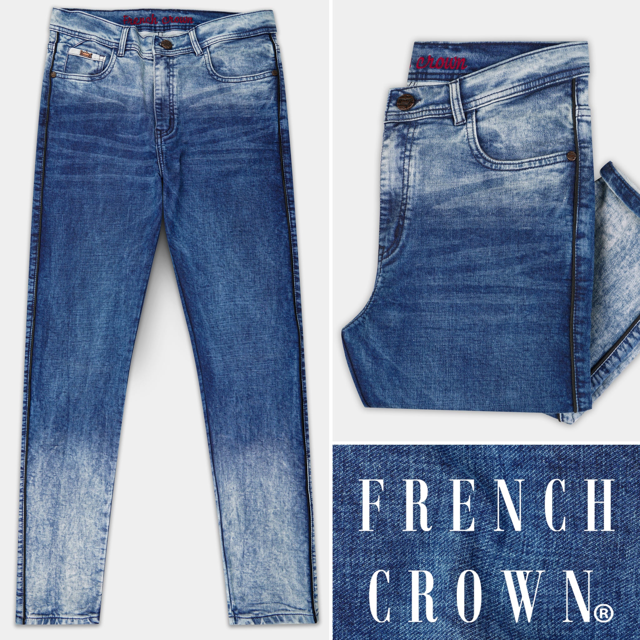 Lynch Blue Regular Fit Mid-Rise Clean Look Denim Jeans