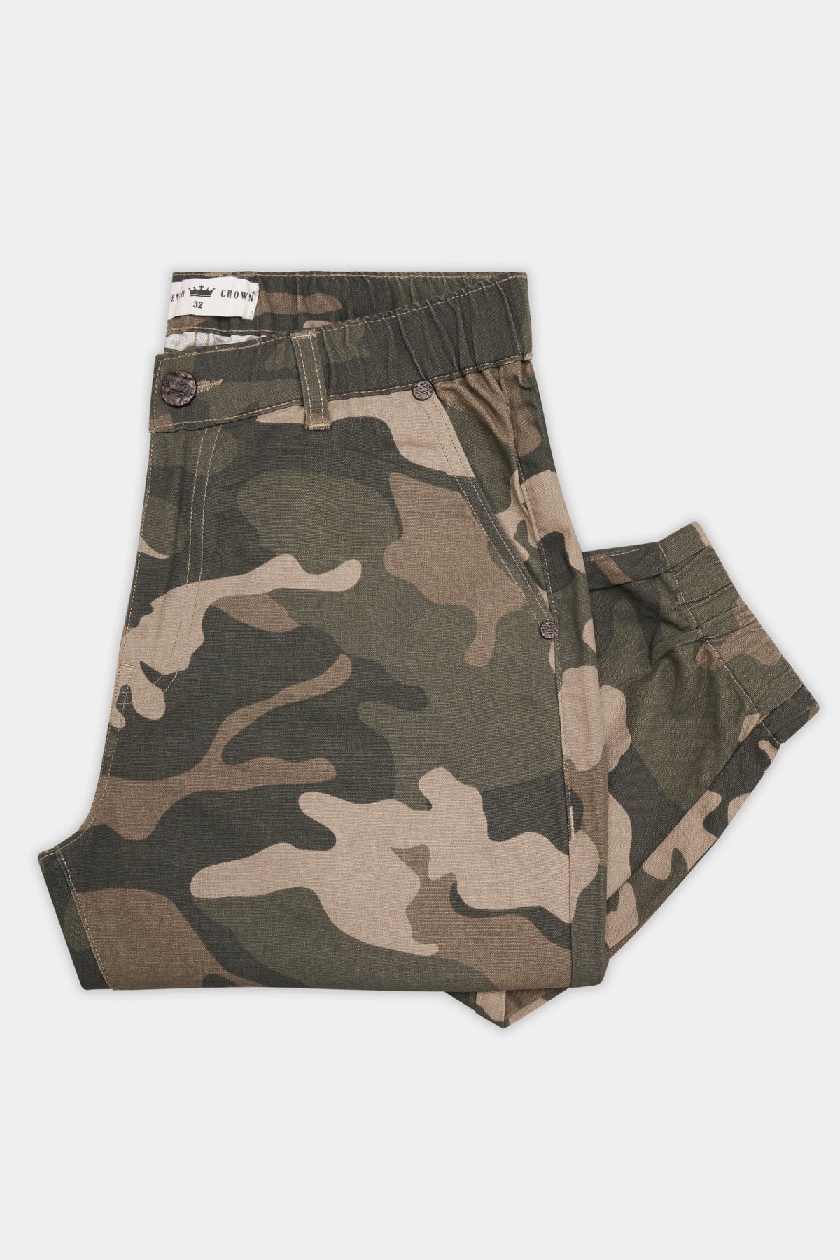Ferra Brown And Finch Gray Camouflage Cargo Pant
