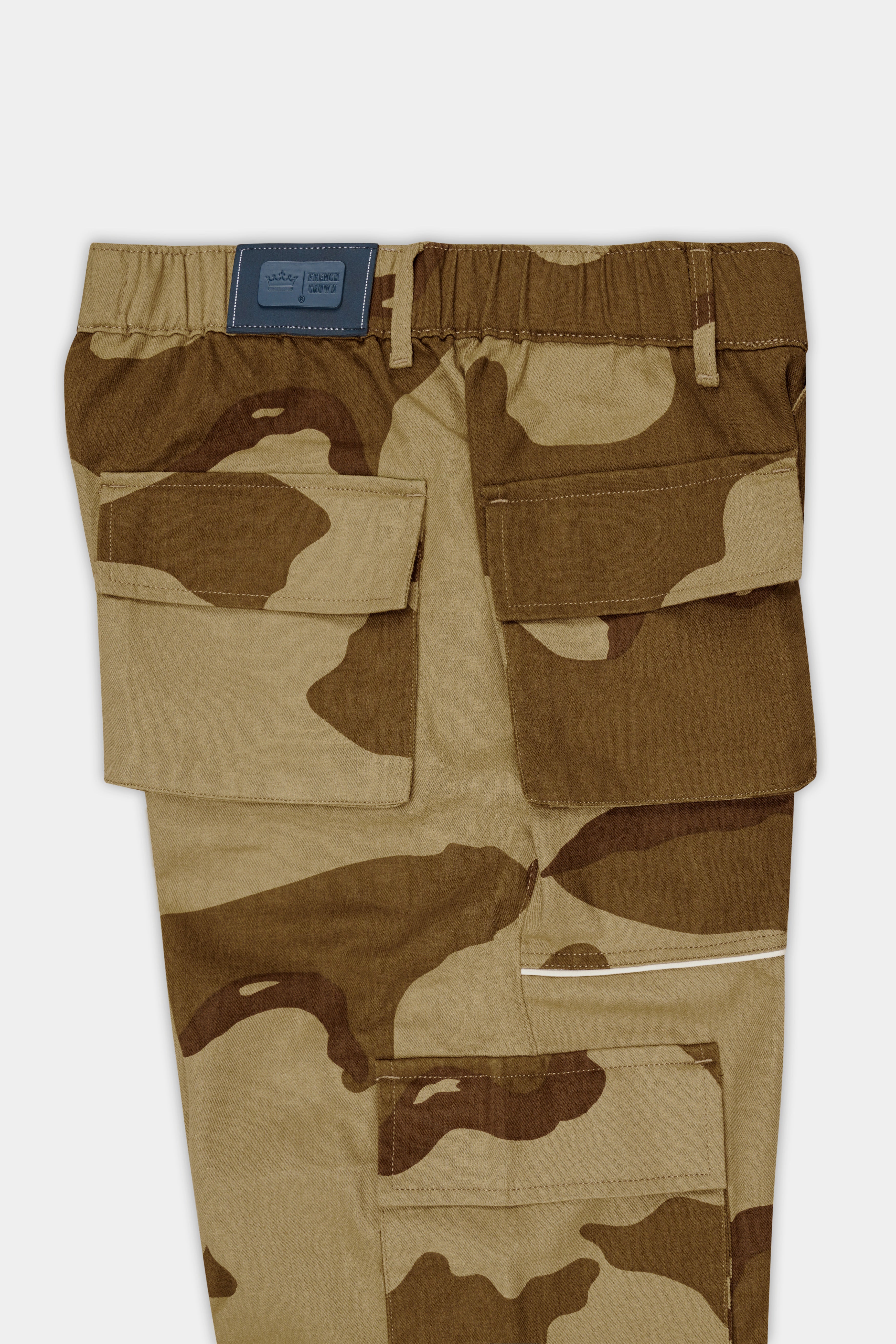 Irish Brown And Domino Cream Camouflage Cargo Pant