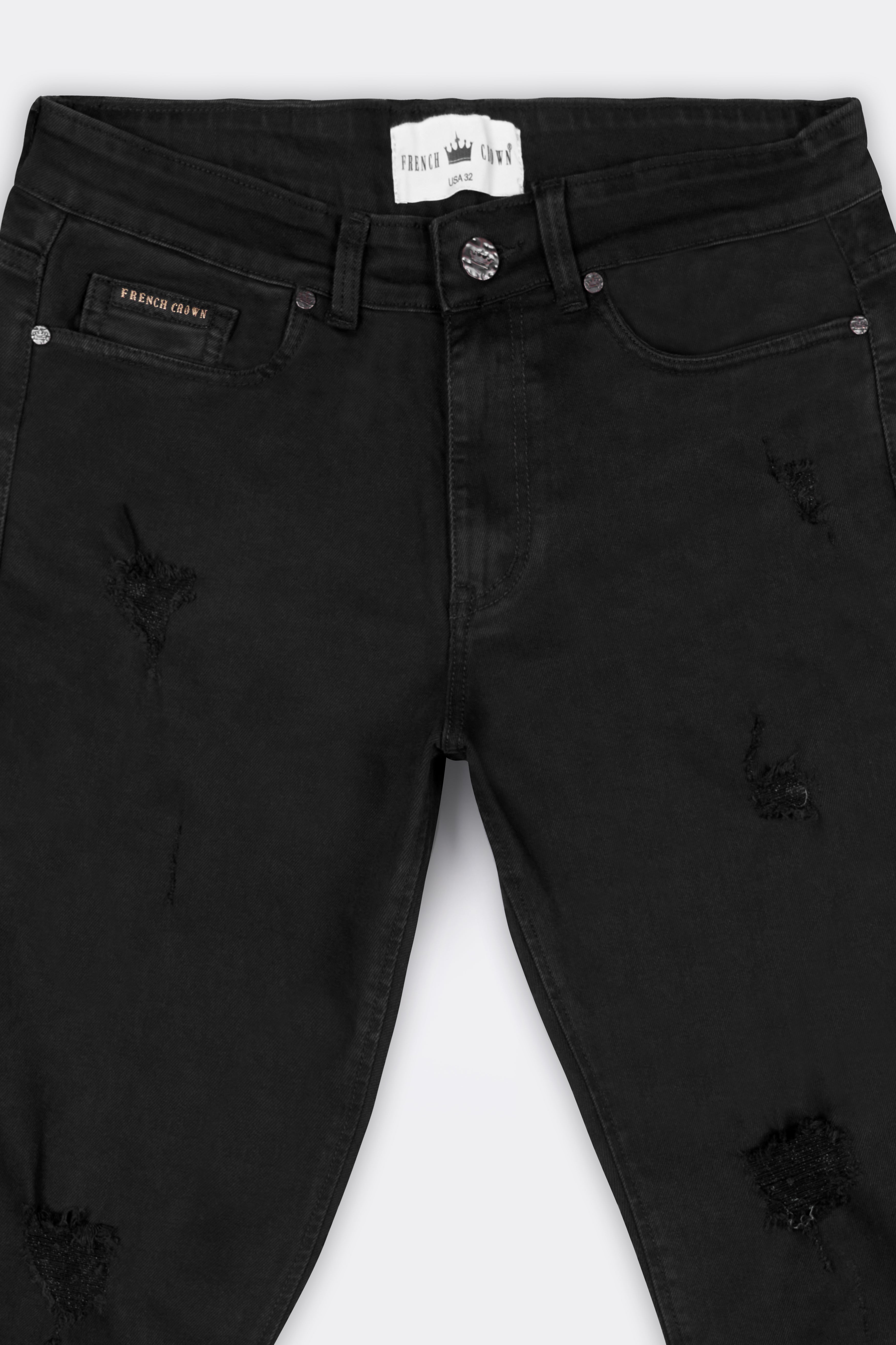Jade Black and White Rinse Wash Hand Painted Denim J145-ART-30, J145-ART-32, J145-ART-34, J145-ART-36, J145-ART-38, J145-ART-40