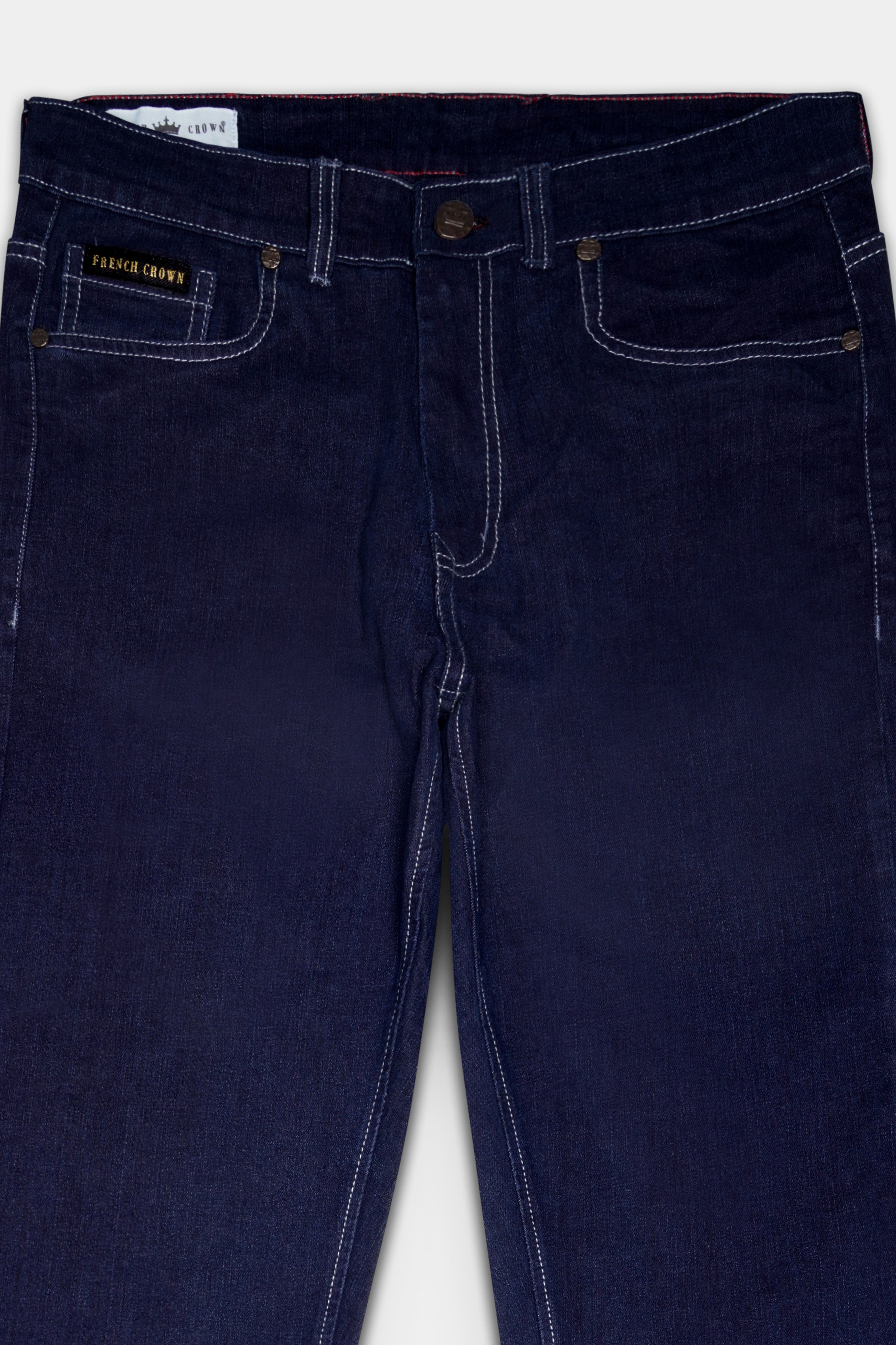 Firefly Blue Rinse Wash Clean Look Stretchable Denim