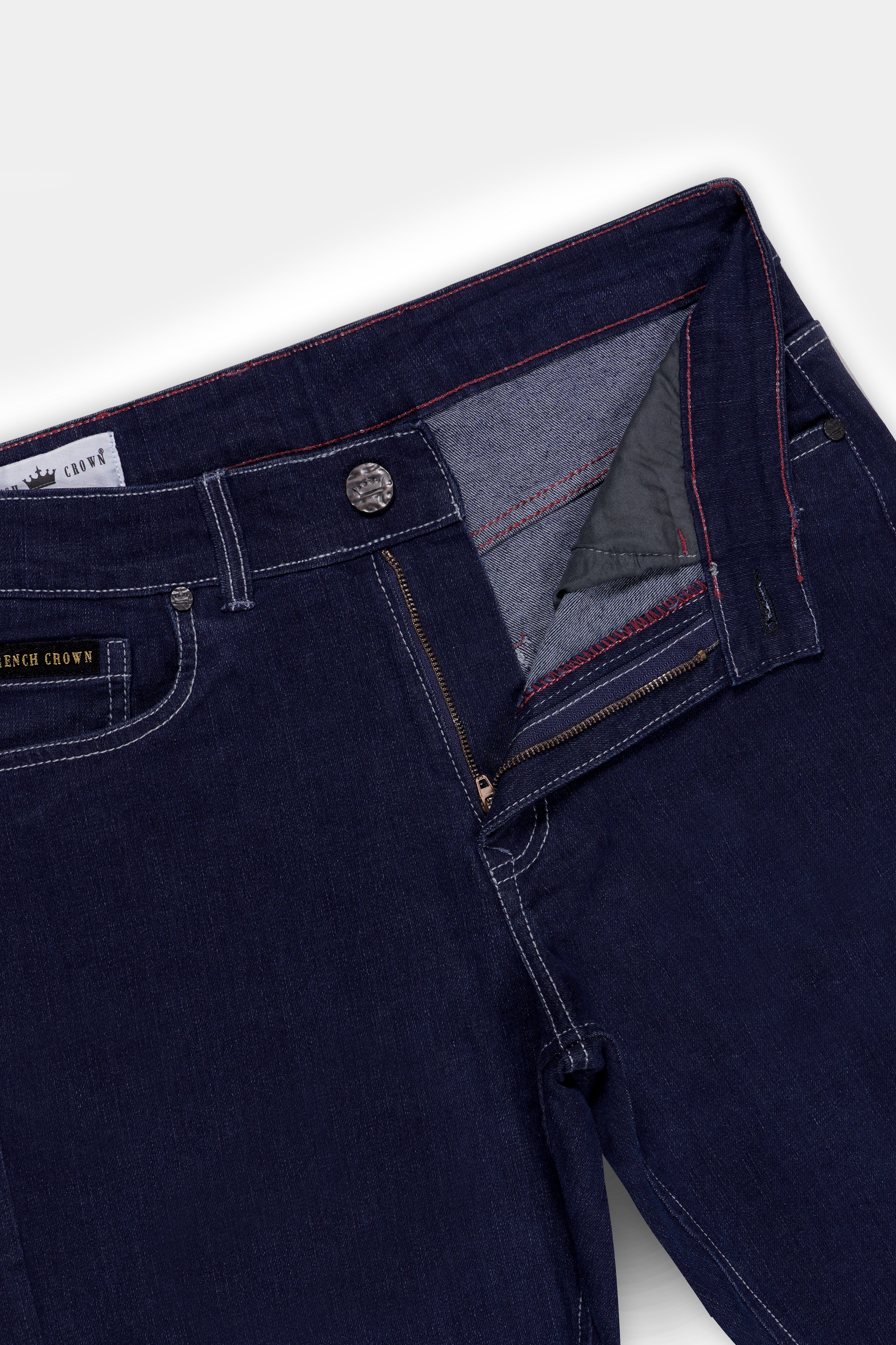 Firefly Blue Rinse Wash Clean Look Stretchable Denim