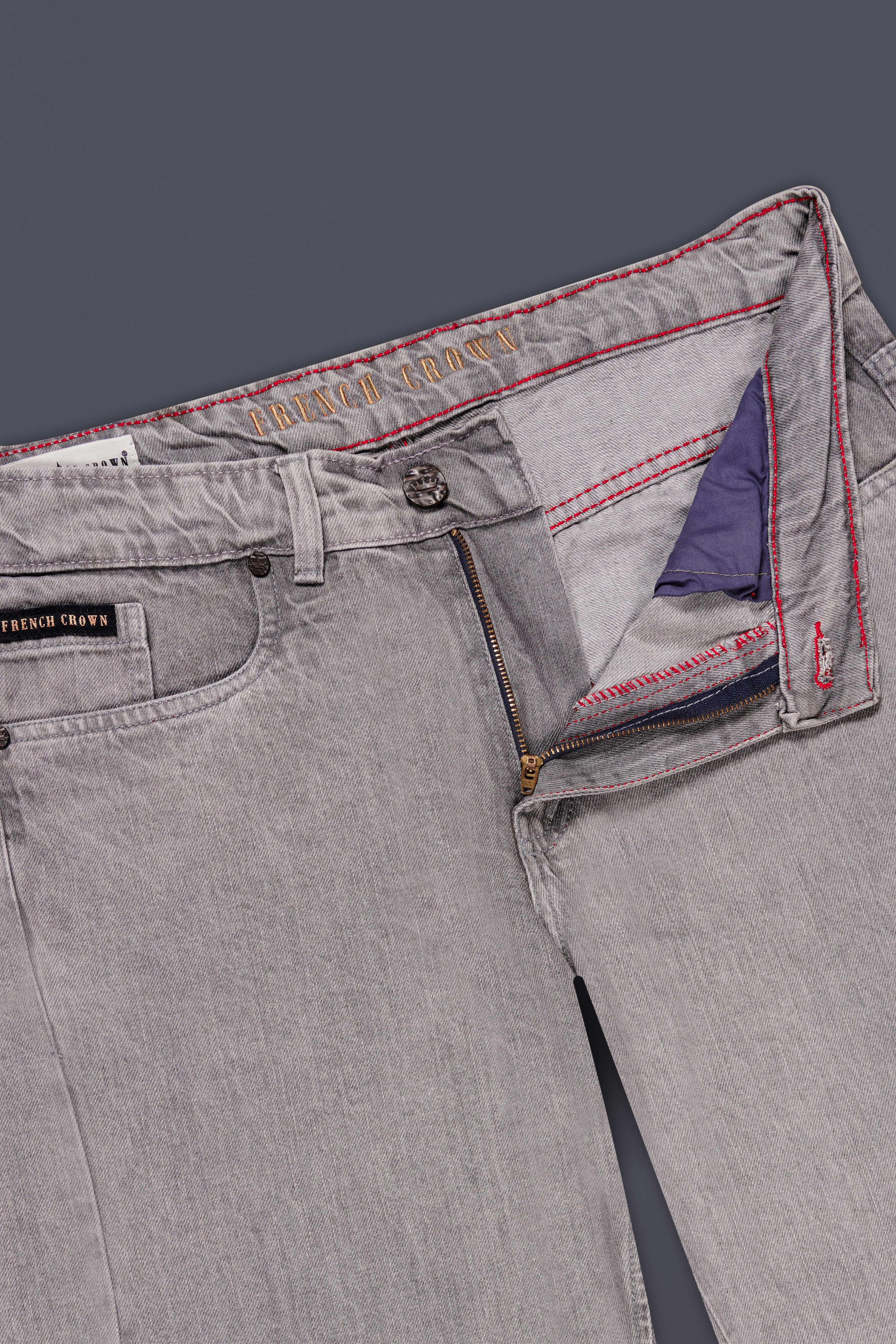 Nobel Gray Rinse Wash Stretchable Denim