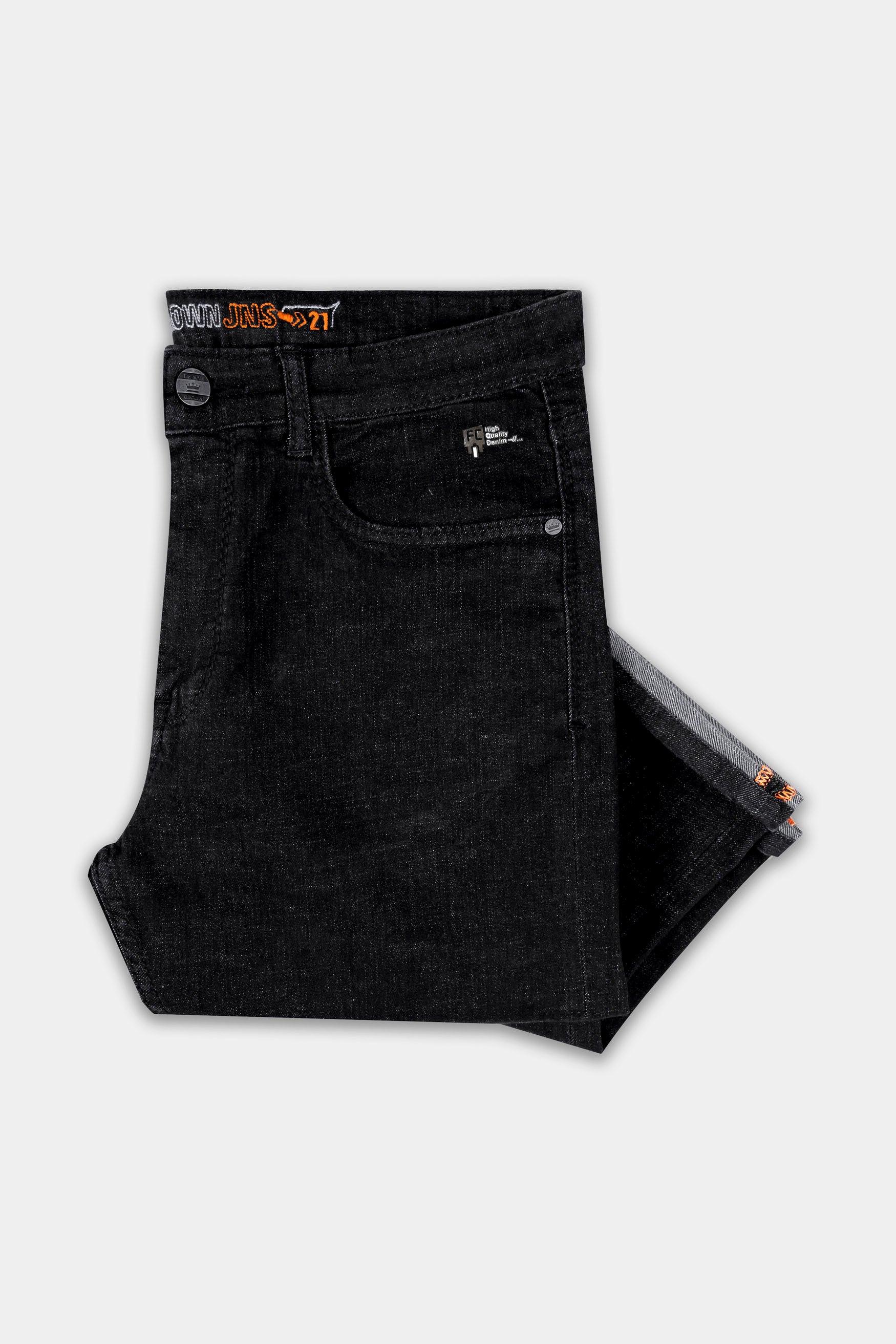 Woodsmoke Black Rinse Wash Clean Look Denim