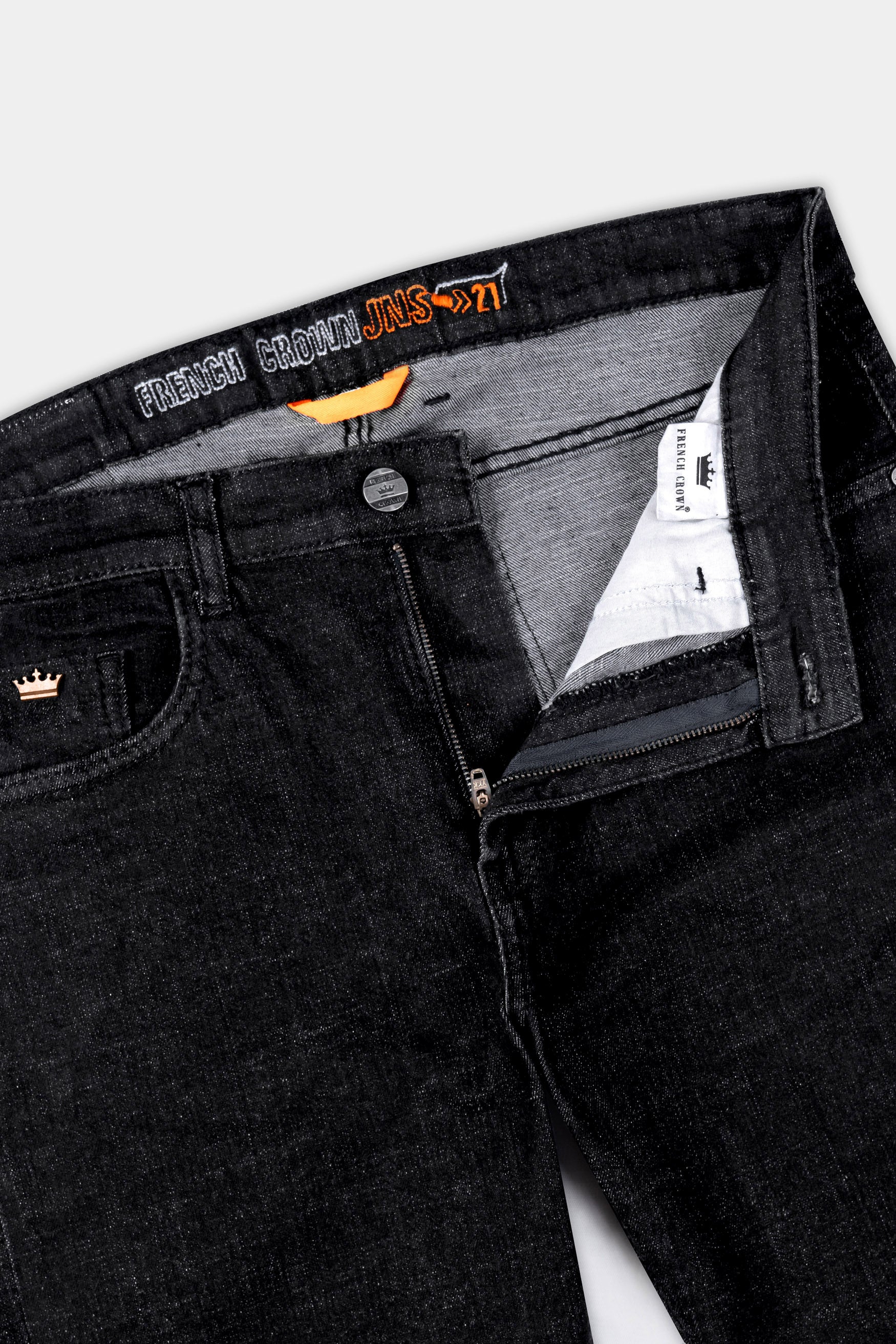 Woodsmoke Black Rinse Wash Clean Look Denim