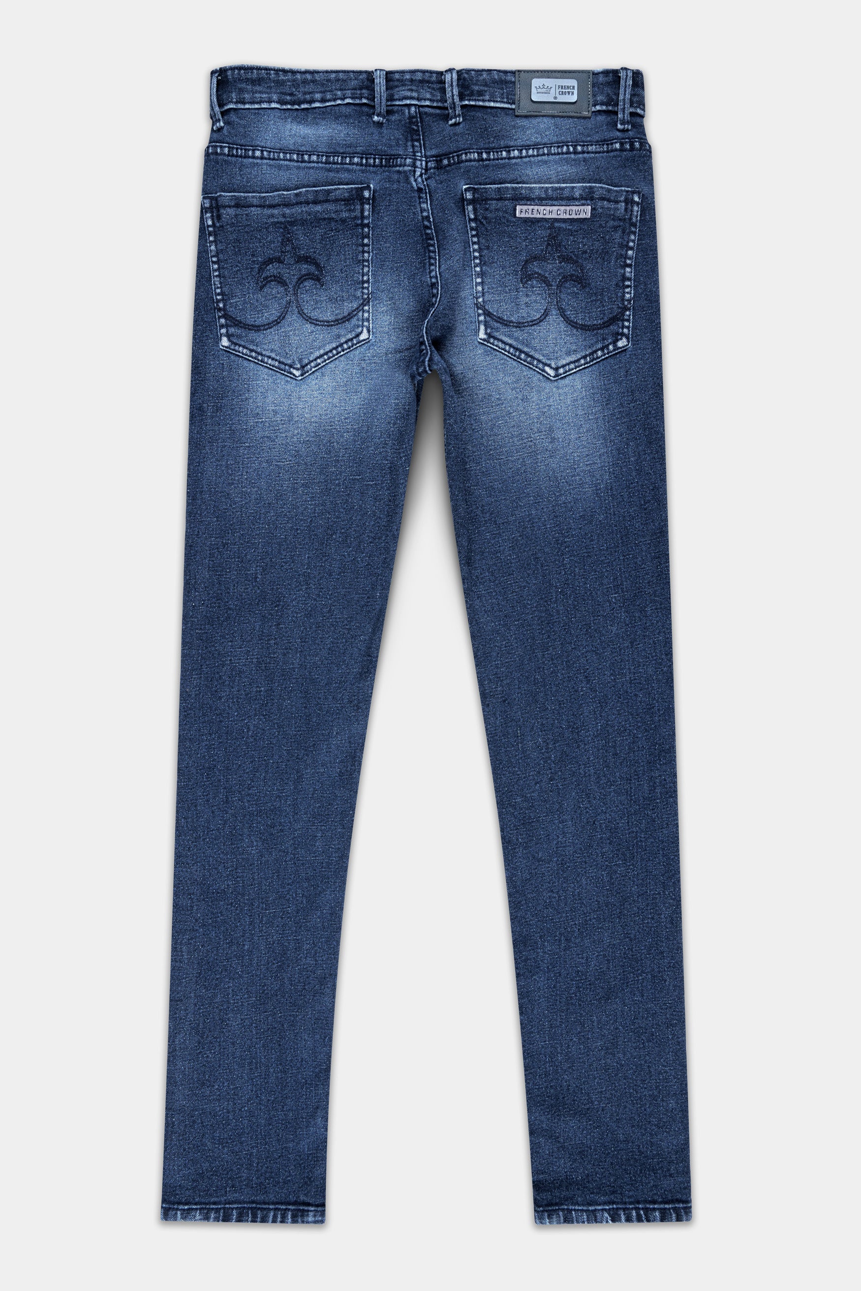 Nile Blue stone wash stretchable denim