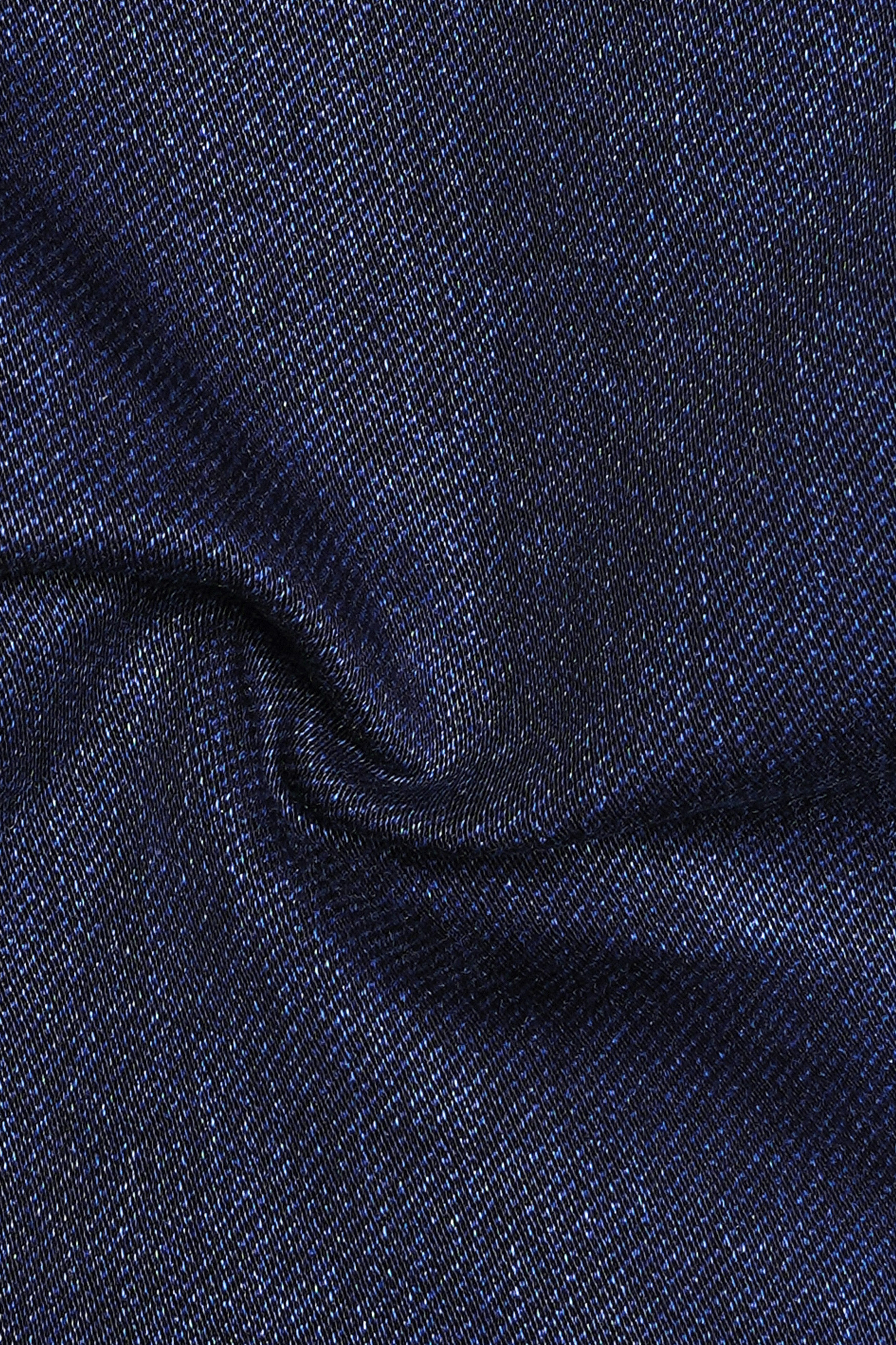 Berry Blue Clean Look Stretchable Denim
