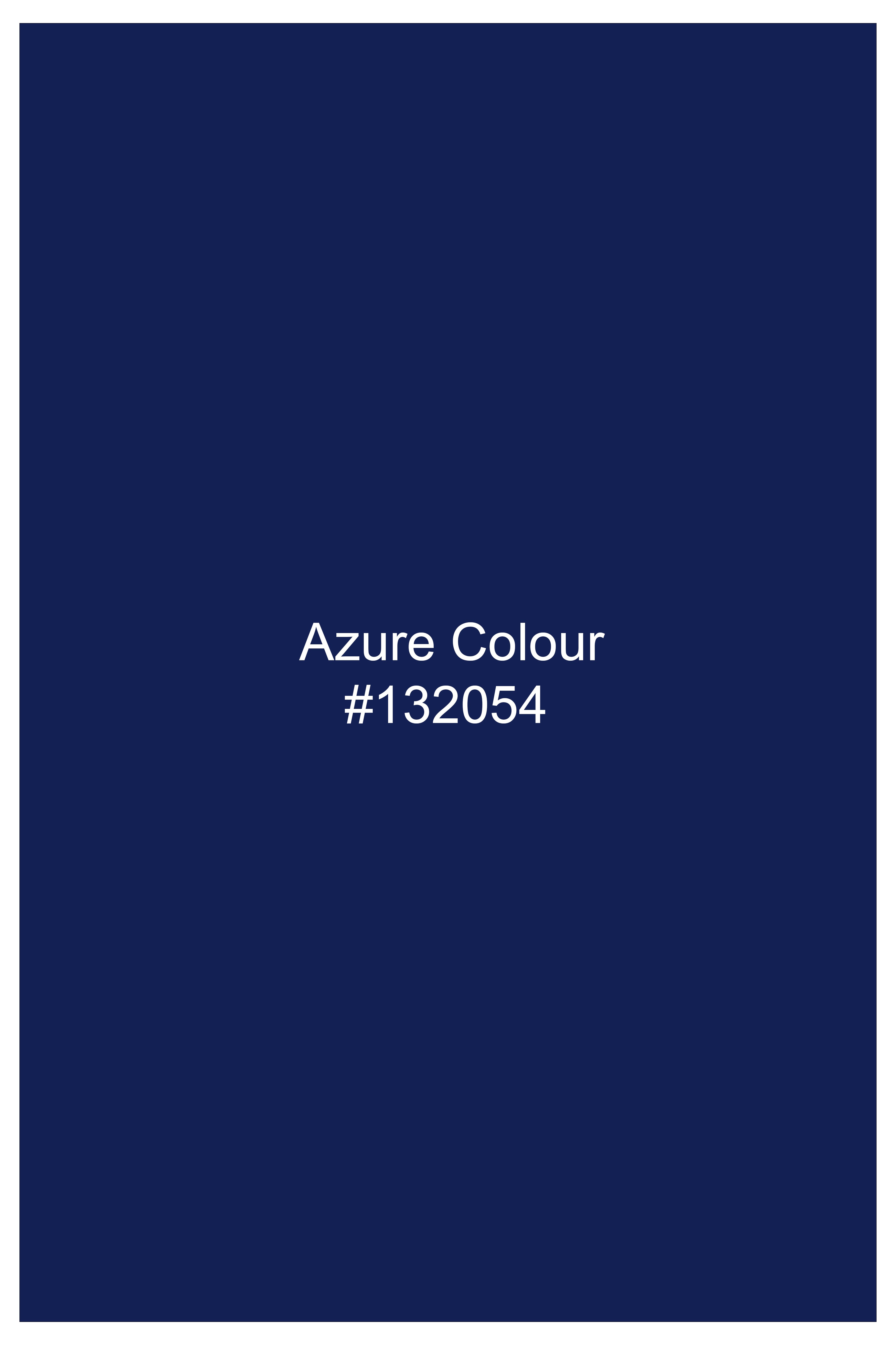 Velazure-Azure Blue Whiskering Washed Stretchable Denim
