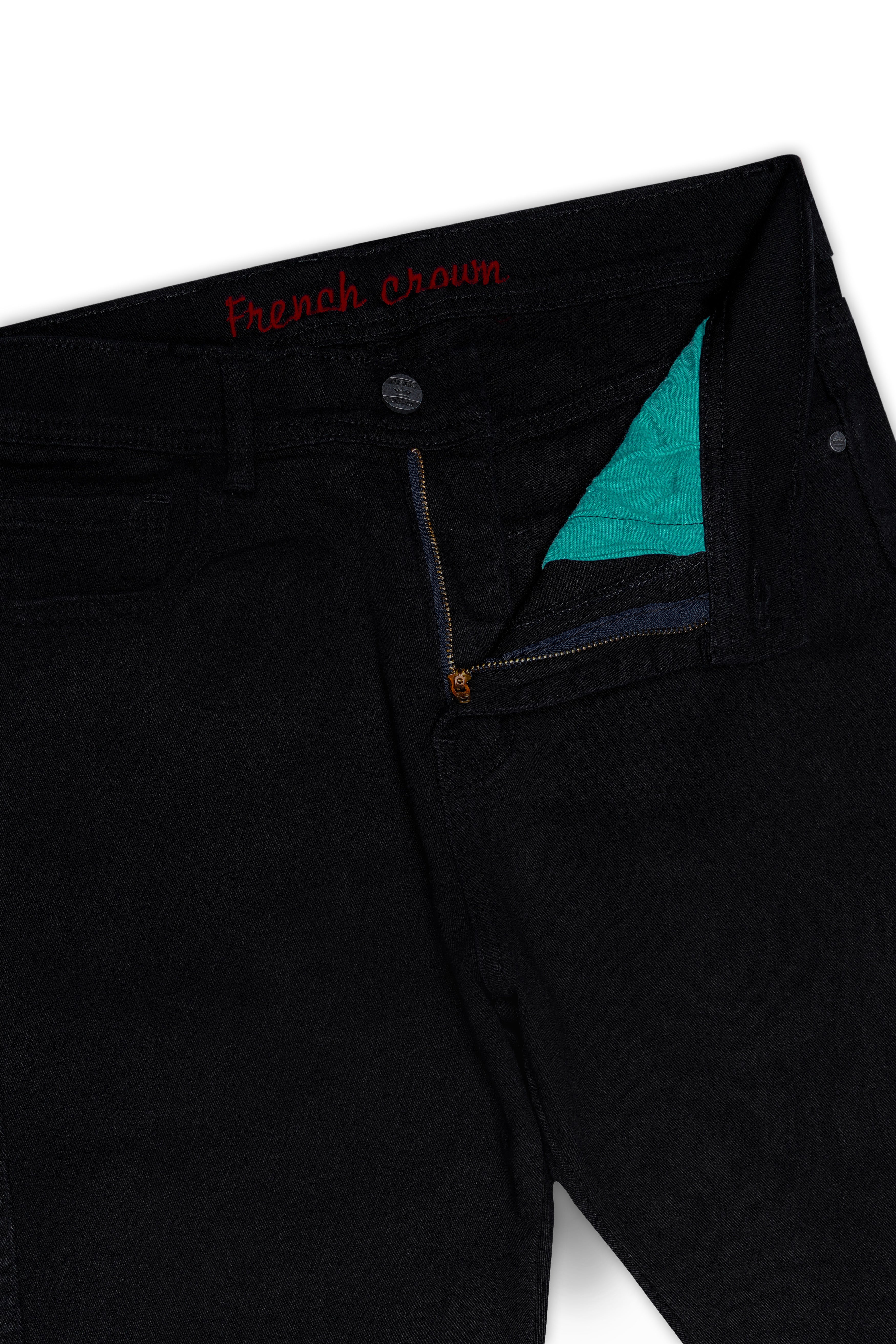 Noctis-Sable Black Clean Look Stretchable Denim