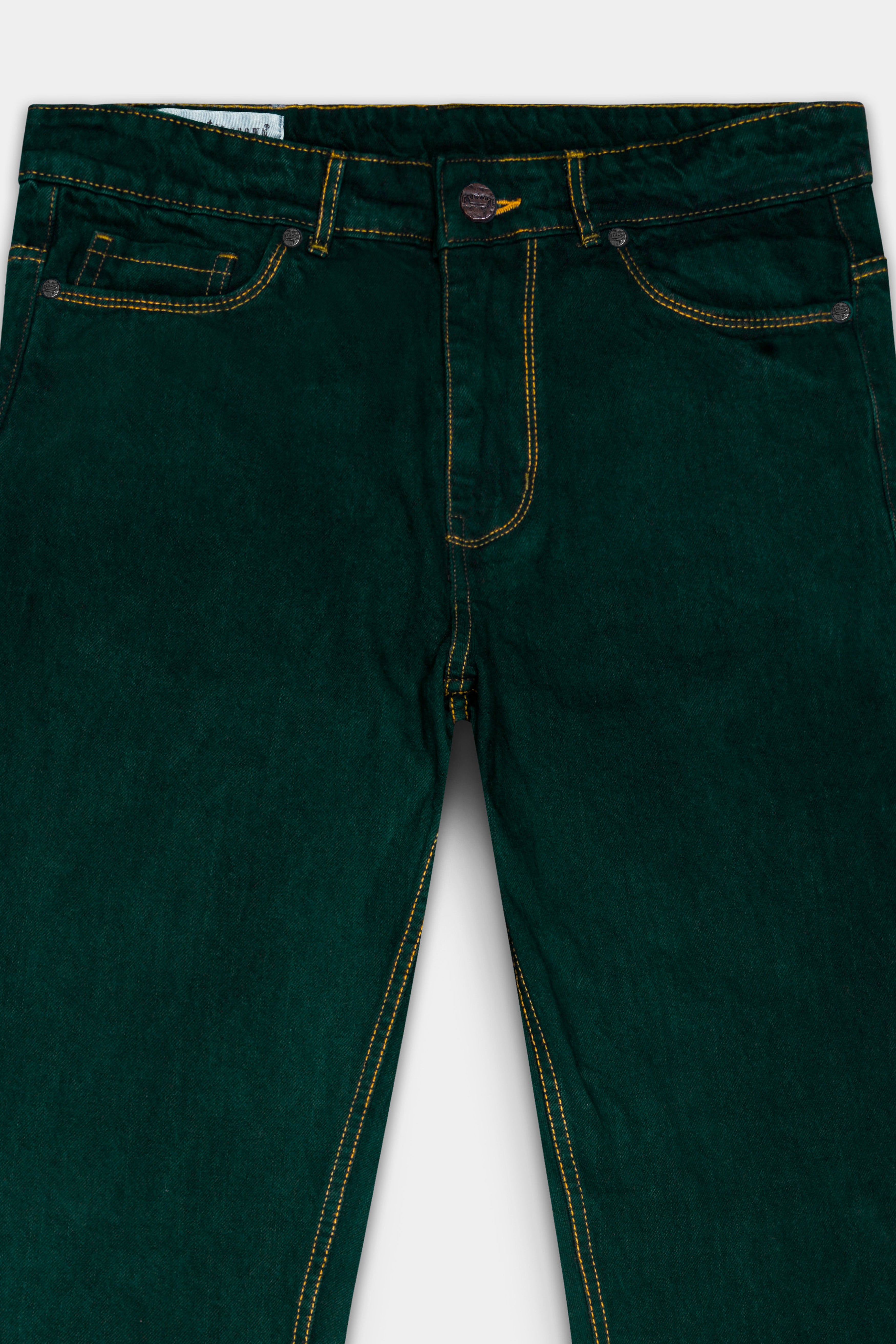 Verdyne-Racing Green Clean Look Denim
