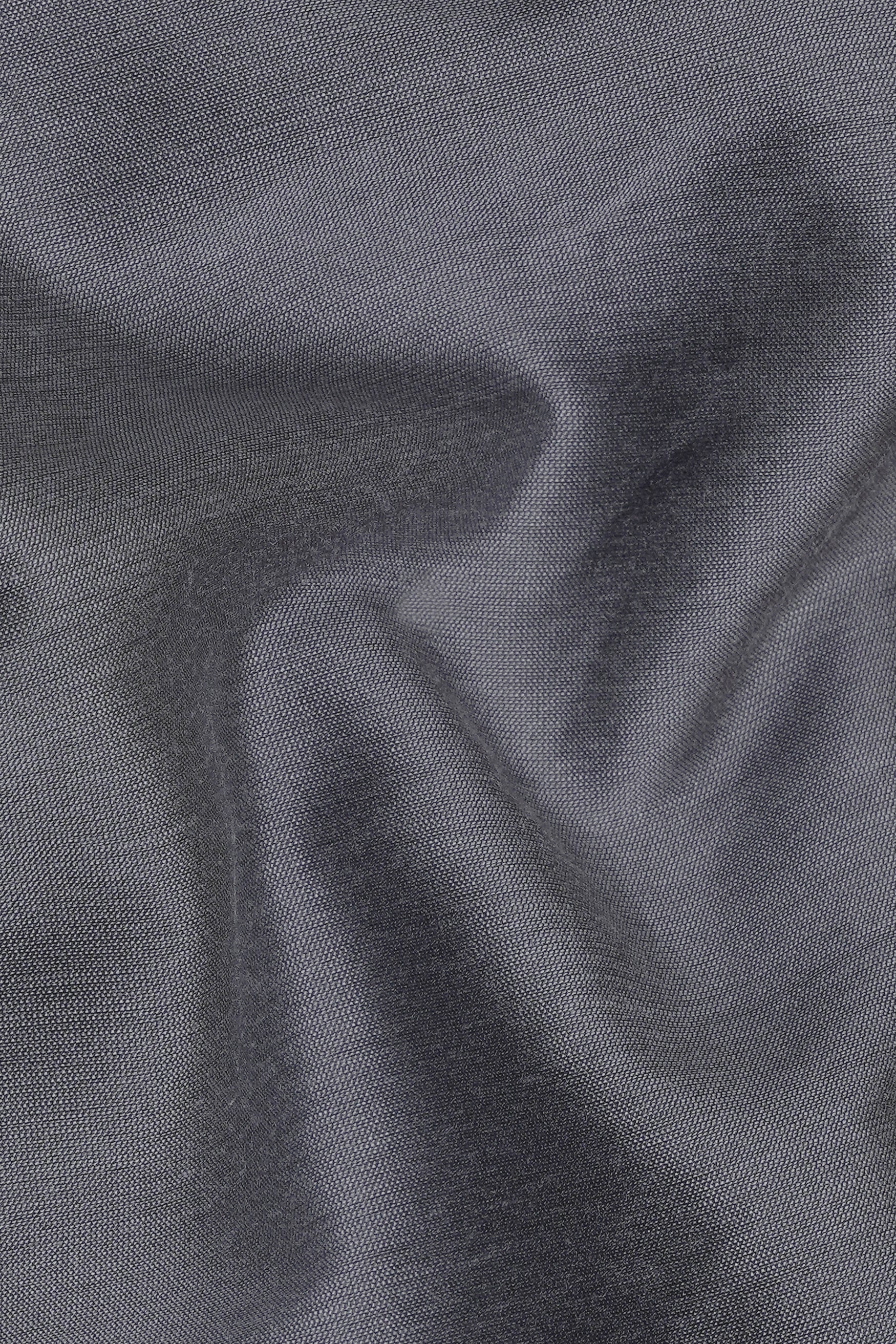 Fuscous Gray Subtle Sheen Viscose Kurta