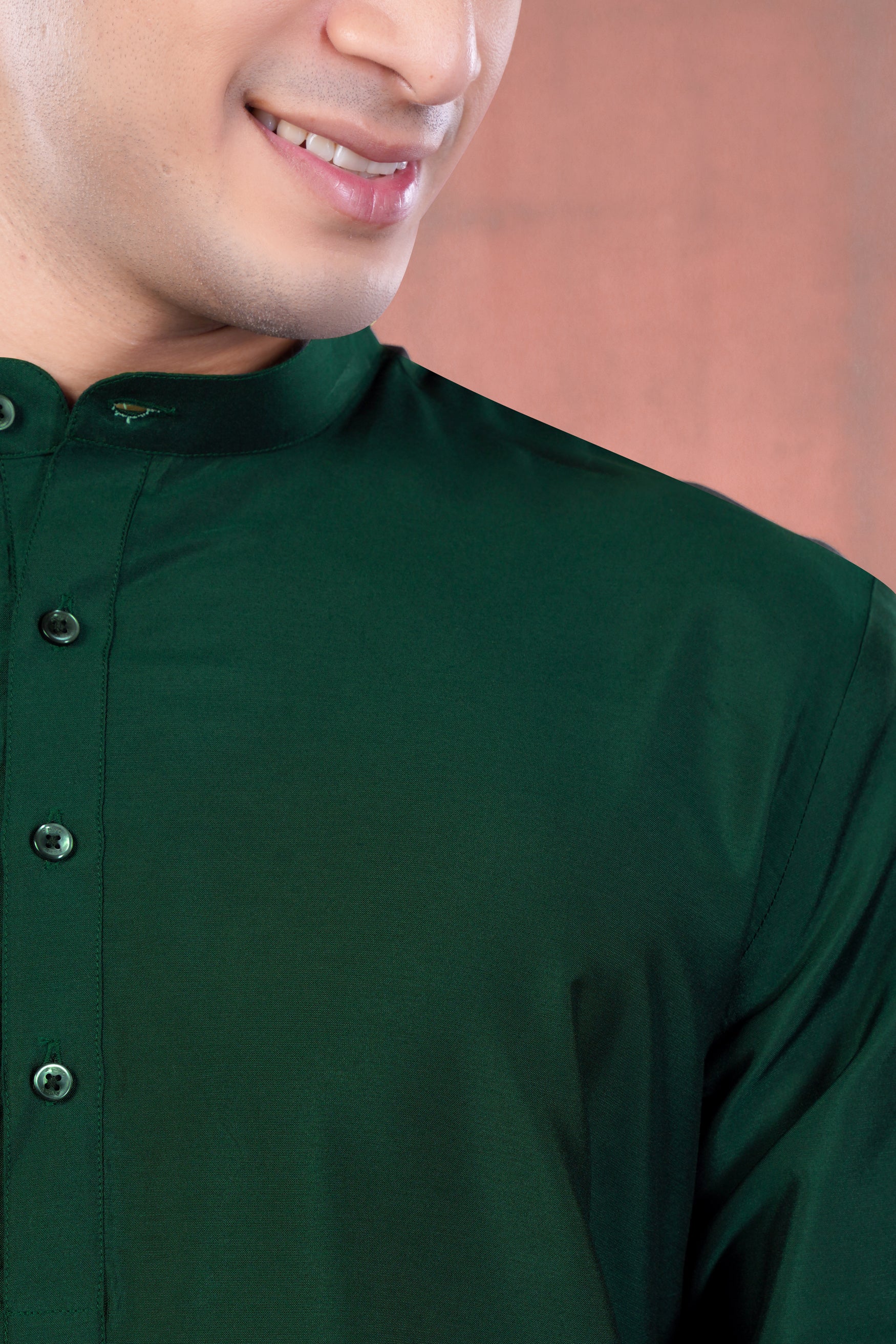 Gable Green Subtle Sheen Viscose Kurta