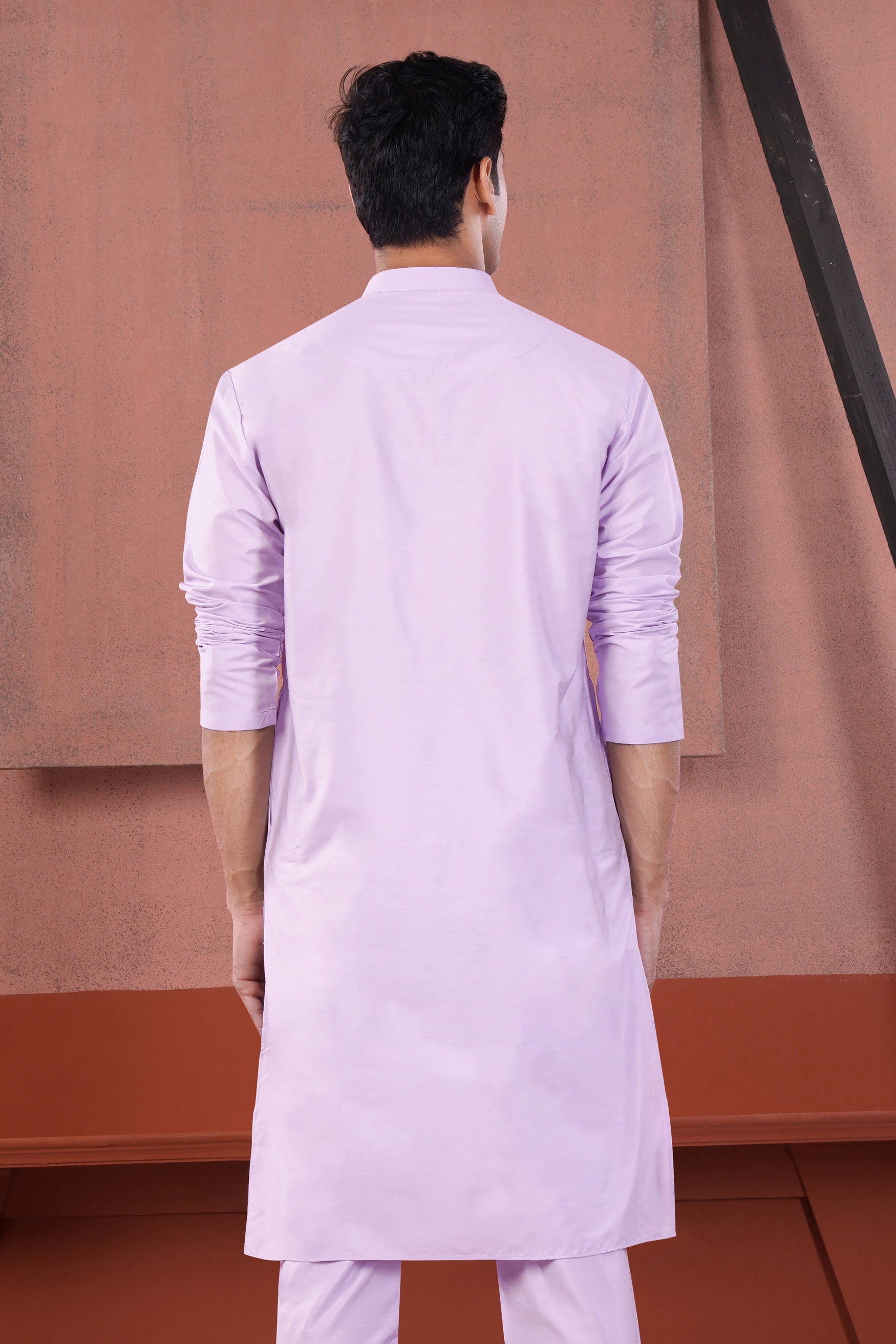 Lilac Lavender Subtle Sheen Viscose Kurta
