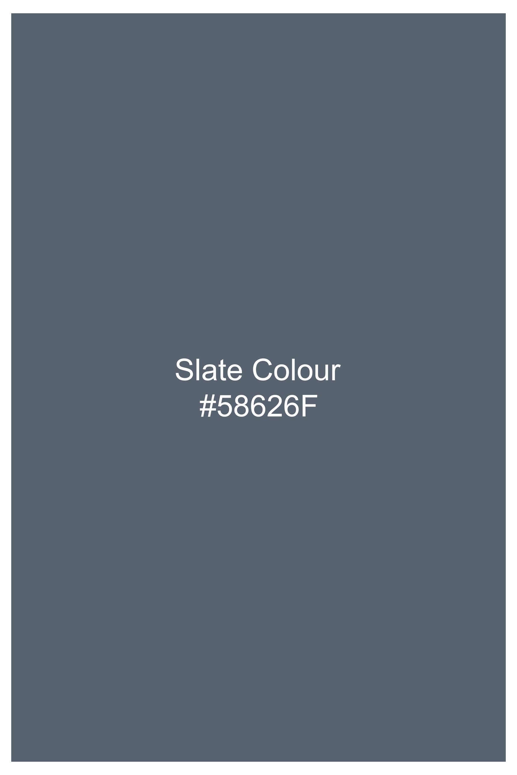 Slate Blue Subtle Sheen Viscose Kurta