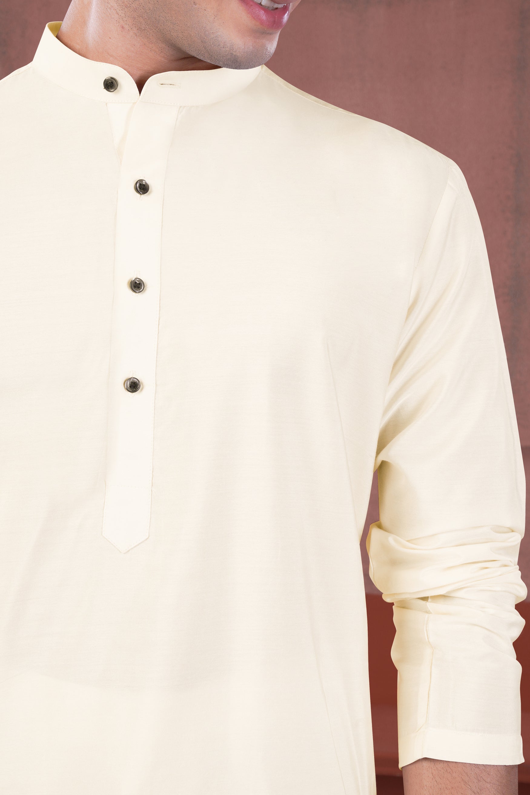 Beige Subtle Sheen Viscose Kurta