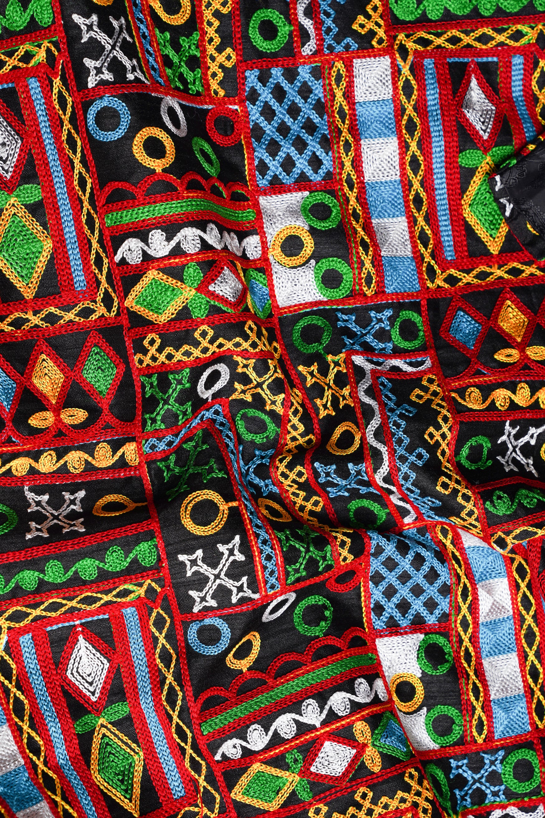 Olive Green Cotton Thread Embroidered Designer Kurta With Nehru Jacket