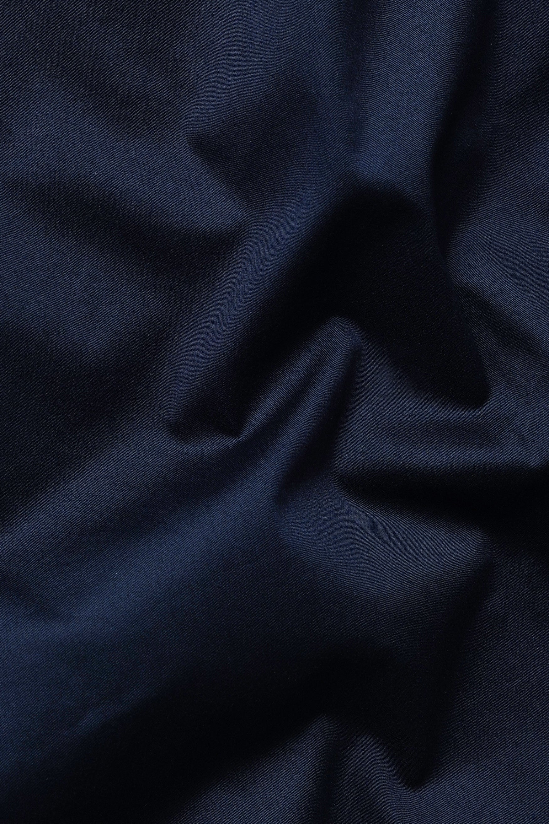 Haiti Blue Kurta with Canray Orange and Catalina Blue Multicolour Cotton Thread Embroidered Designer Nehru Jacket KPNJ140-38, KPNJ140-39, KPNJ140-40, KPNJ140-42, KPNJ140-44, KPNJ140-46, KPNJ140-48, KPNJ140-50, KPNJ140-52