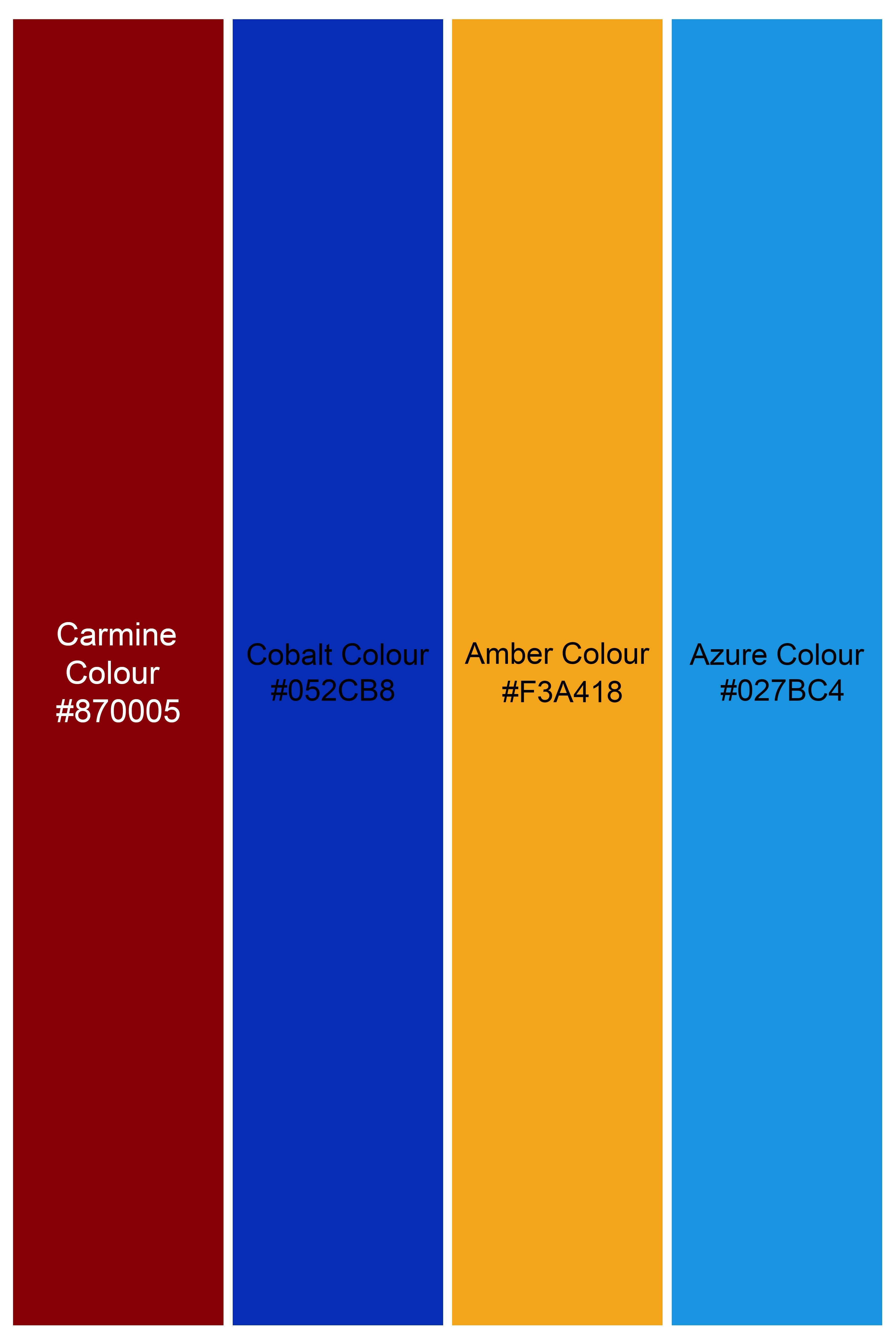 Coriander Green Kurta with Carmine Red and Cobalt Blue Multicolour Cotton Thread Embroidered Designer Nehru Jacket