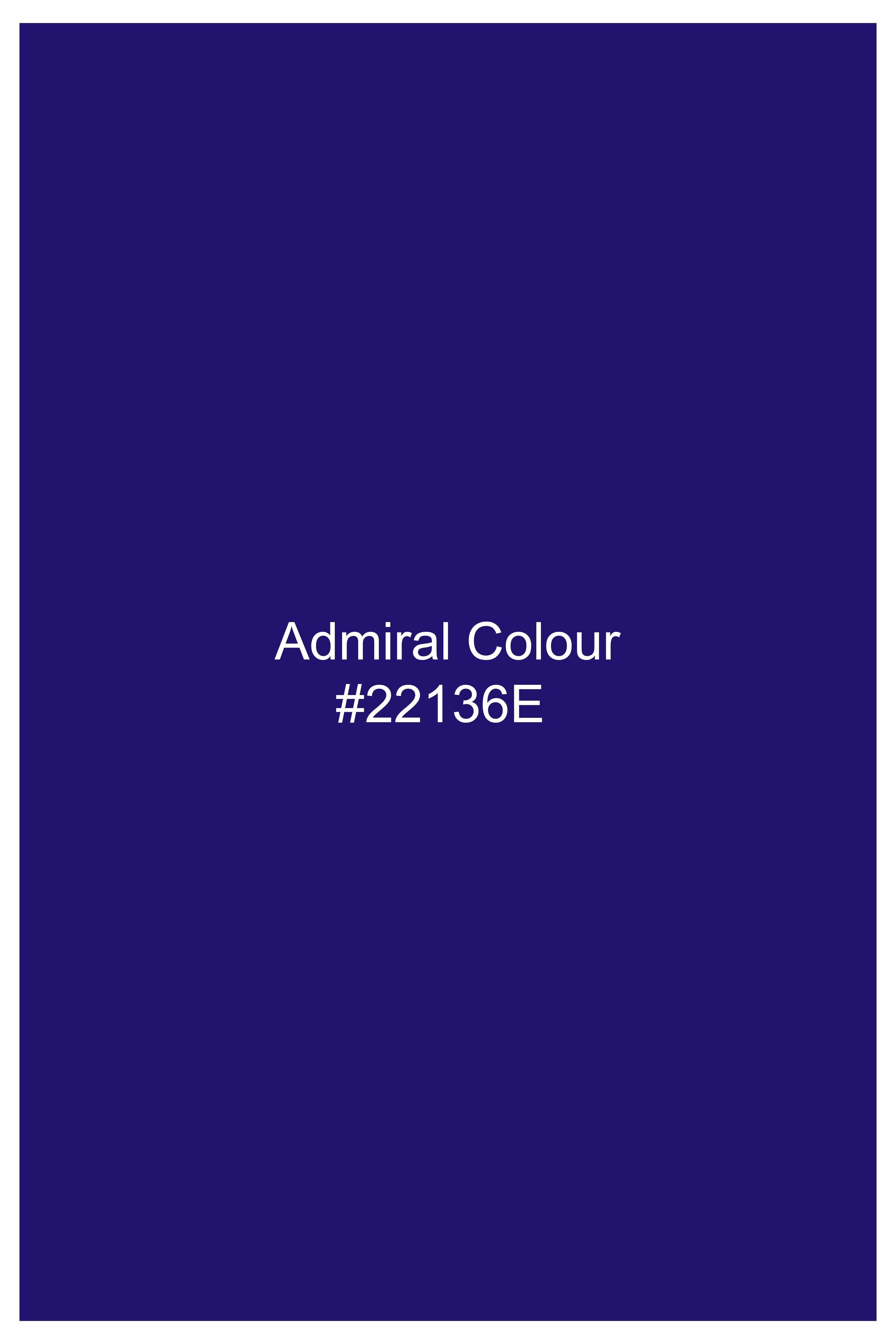 Indigo Blue Kurta Subtle Sheen Super Soft Premium Cotton Pajama F-3824