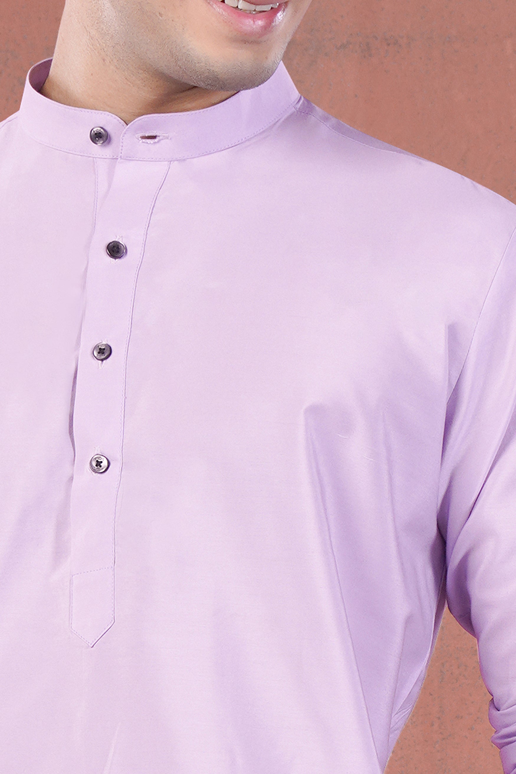Lilac Lavender Subtle Sheen Viscose Kurta Set