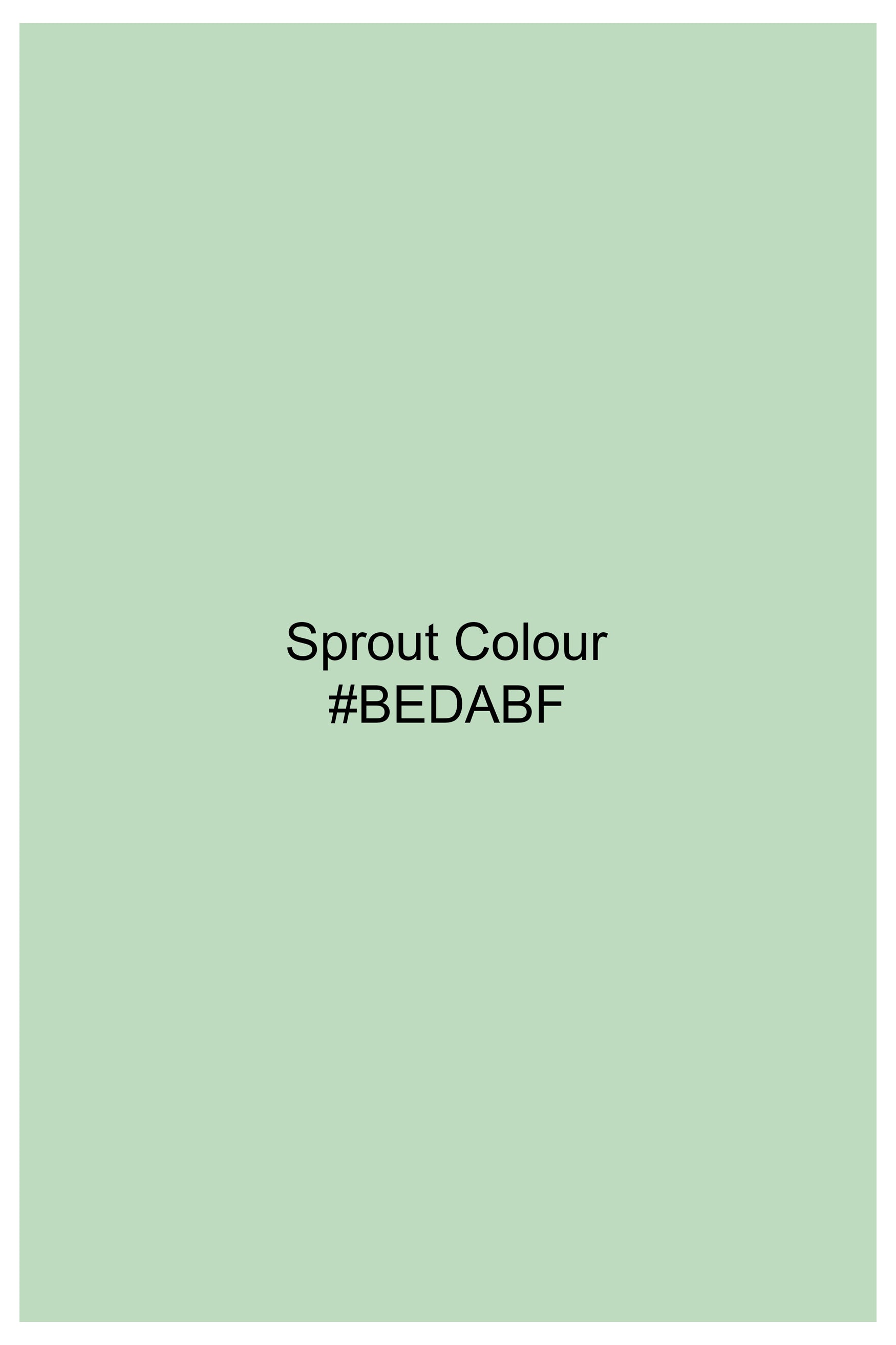 Sprout Green Subtle Sheen Viscose Kurta Set