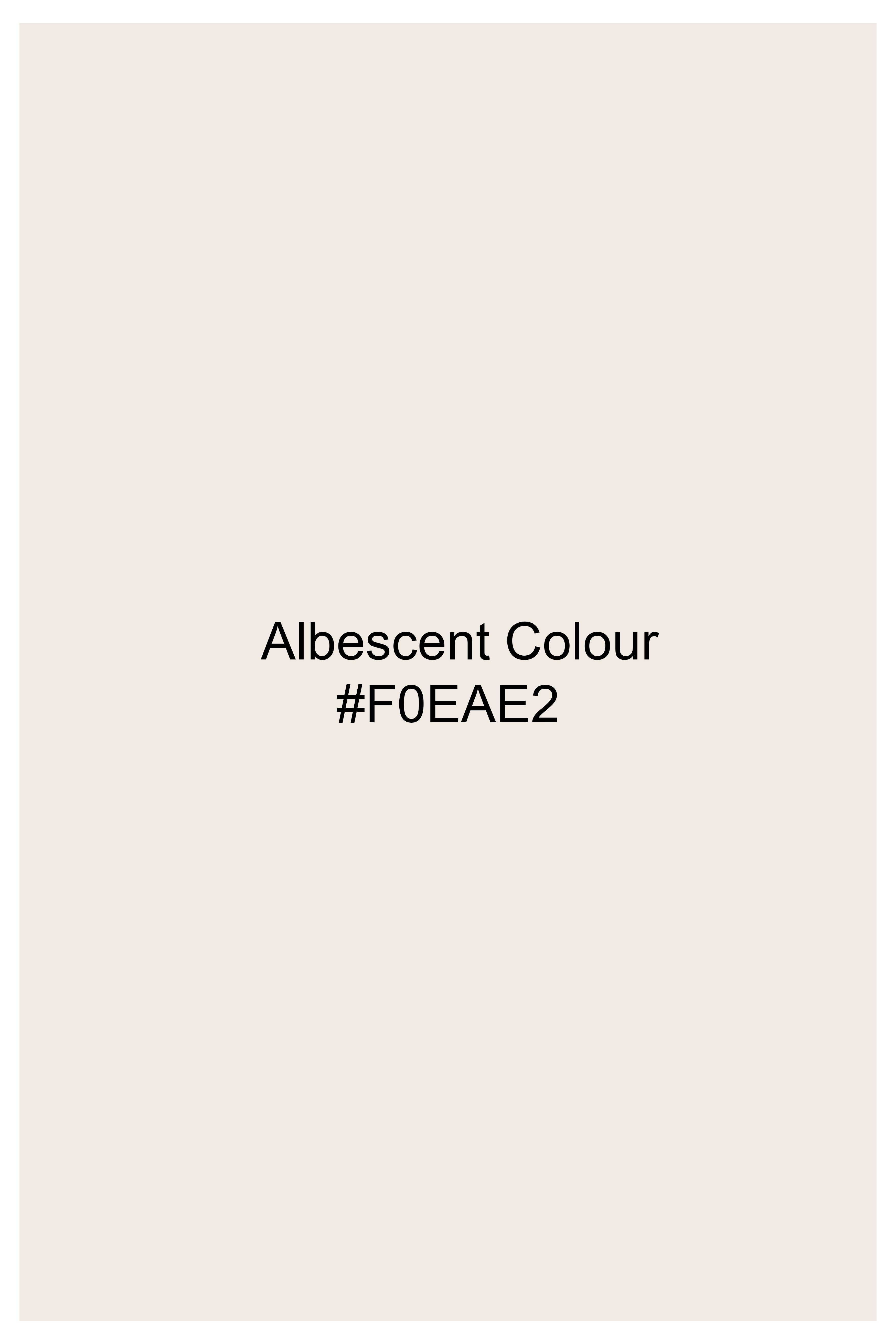 Albescent Cream Subtle Sheen Viscose Kurta Set