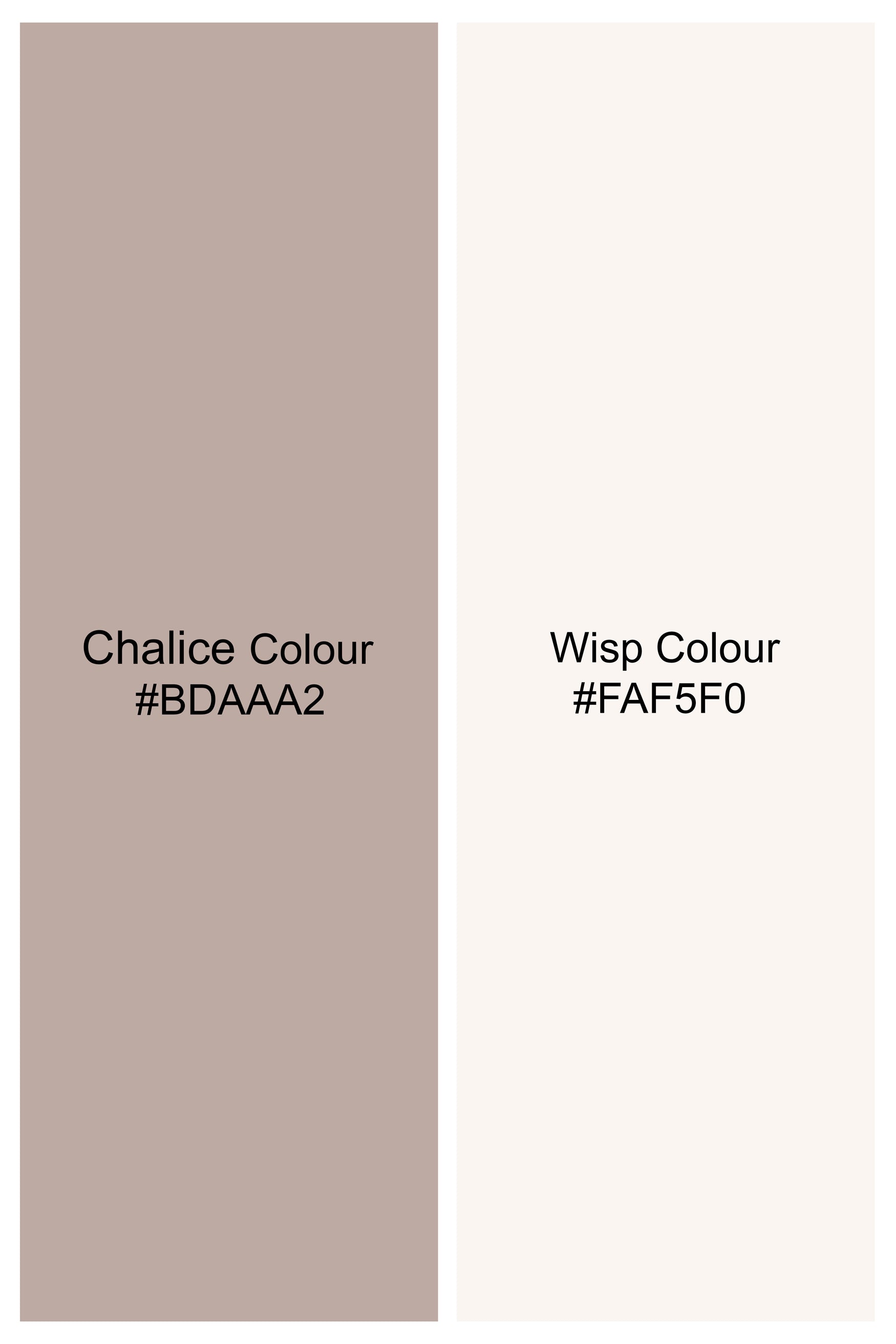 Chalice Brown and White Trellis Pattern Thread and Sequin Embroidered Subtle Sheen Viscose Designer Kurta Set