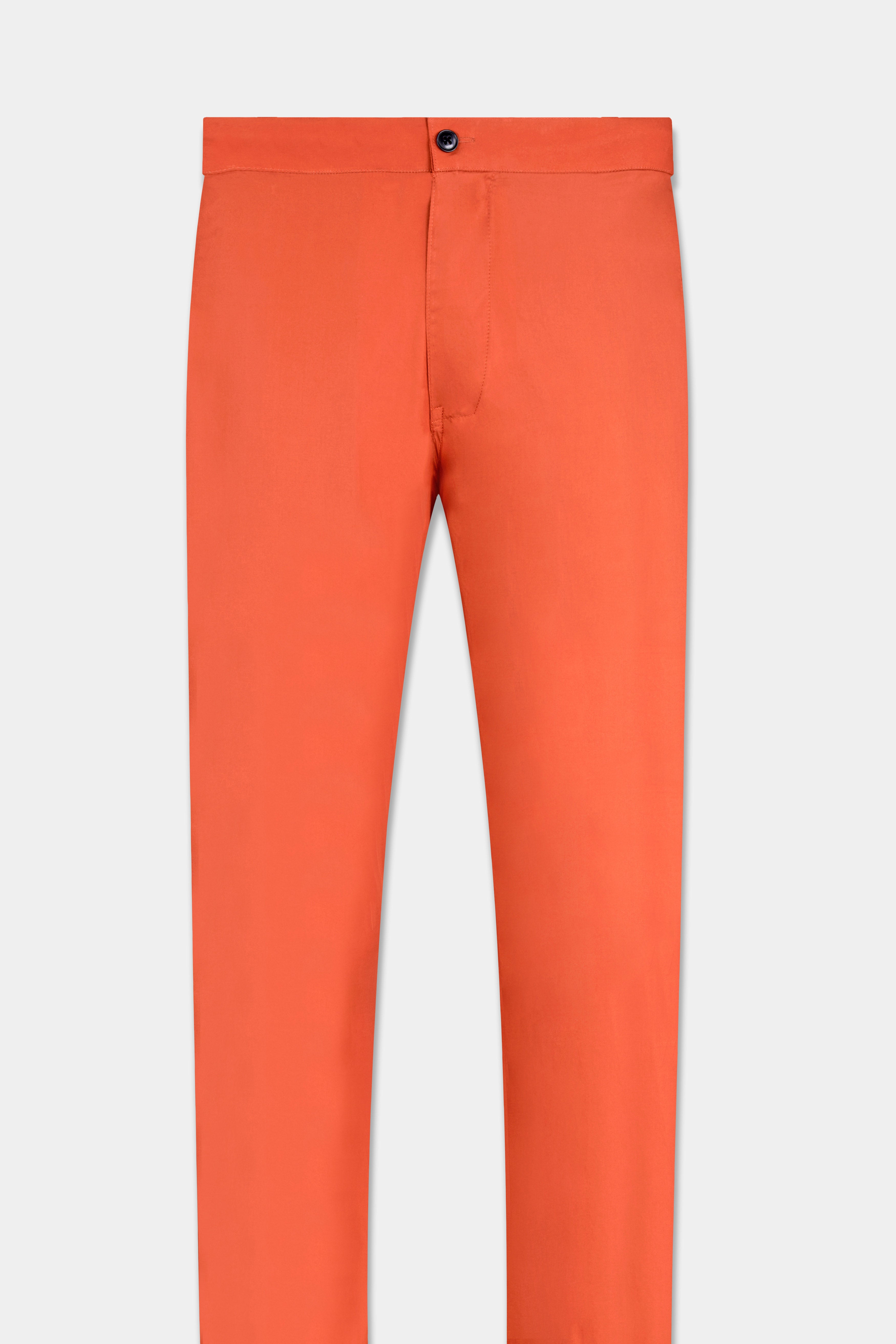 Persimmon Orange Dobby Textured Premium Oxford Lounge Pant