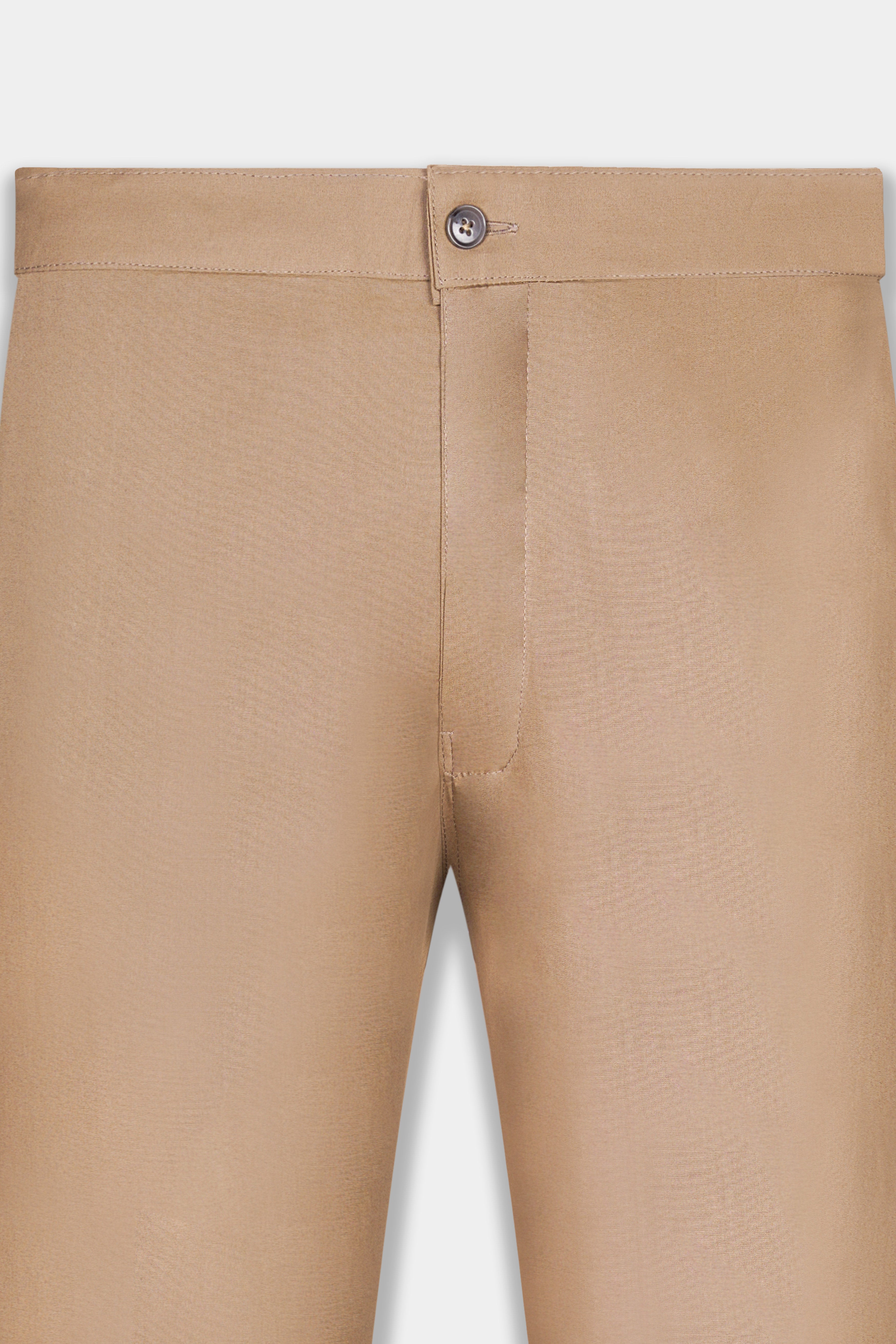 Stone Brown Dobby Textured Poplin Giza Cotton Lounge Pant