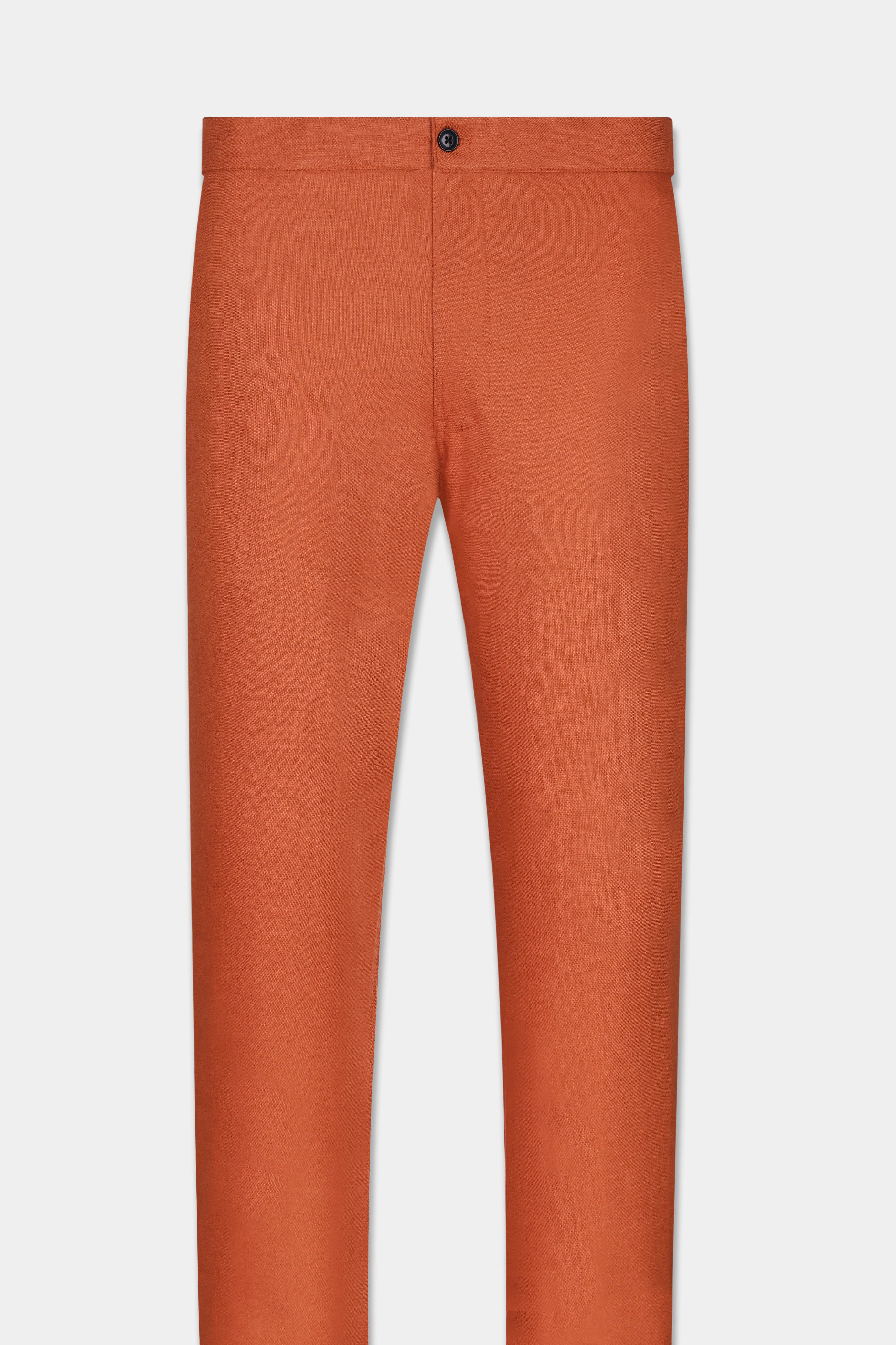 Flame Pea Orange Oxford Cotton Lounge Pant